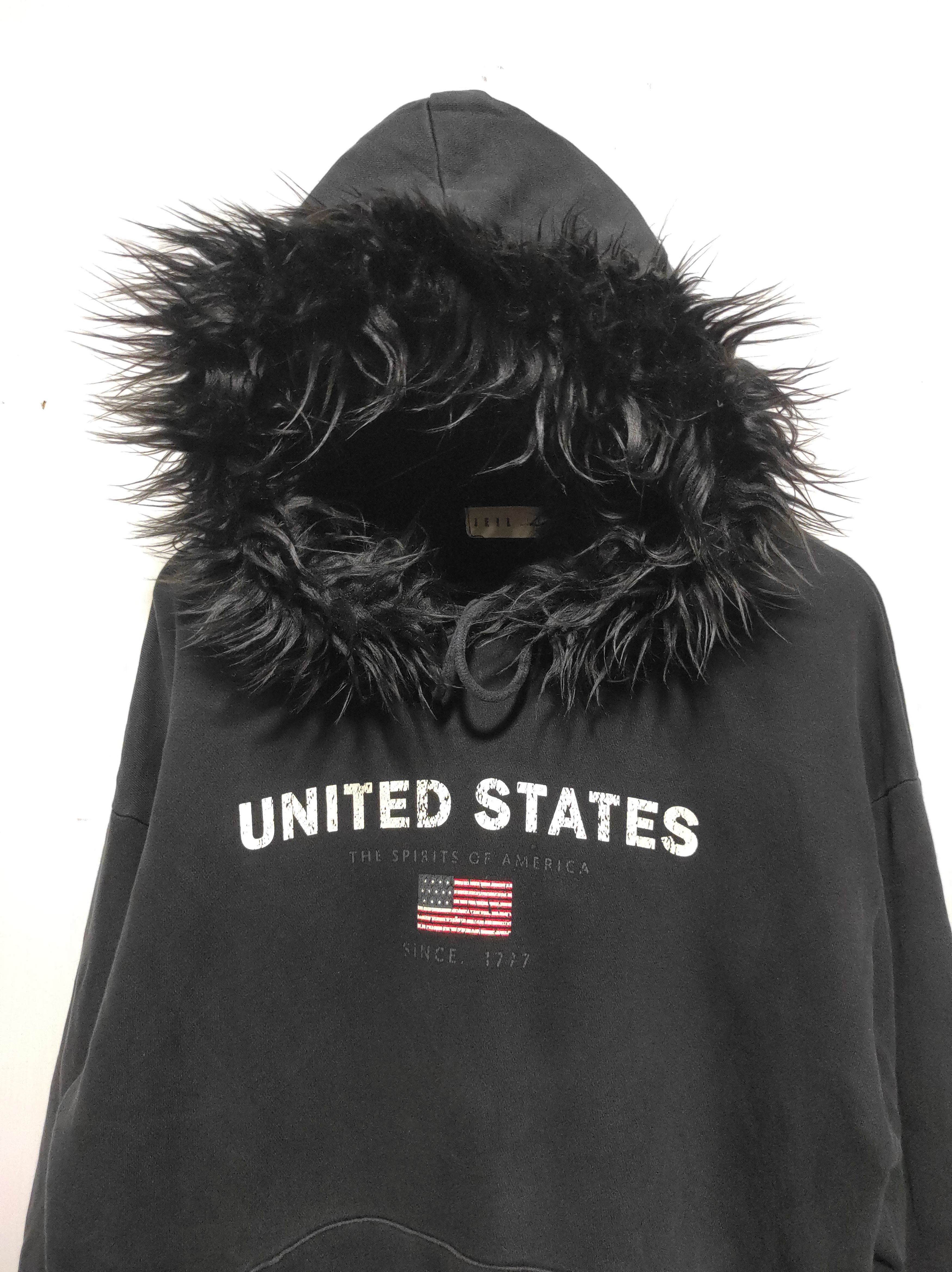 Hysteric Glamour Jeil United States Black Fur Hoodie LGB style Size US L / EU 52-54 / 3 - 3 Thumbnail