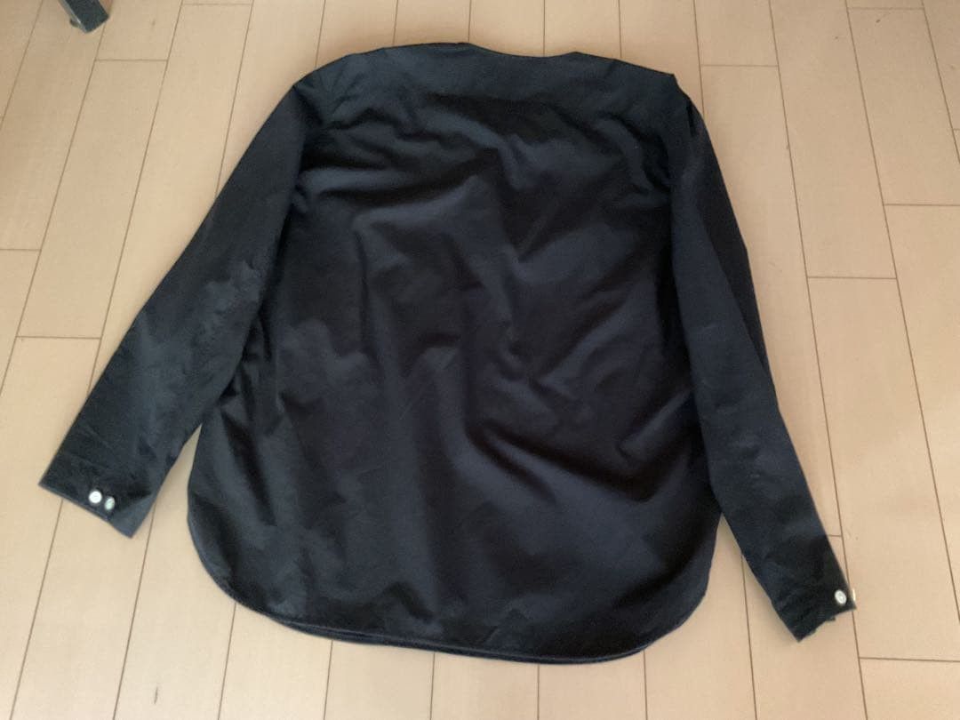 Lemaire LEMAIRE Collarless Long Sleeve Shirt Black 46 Size US S / EU 44-46 / 1 - 5 Thumbnail