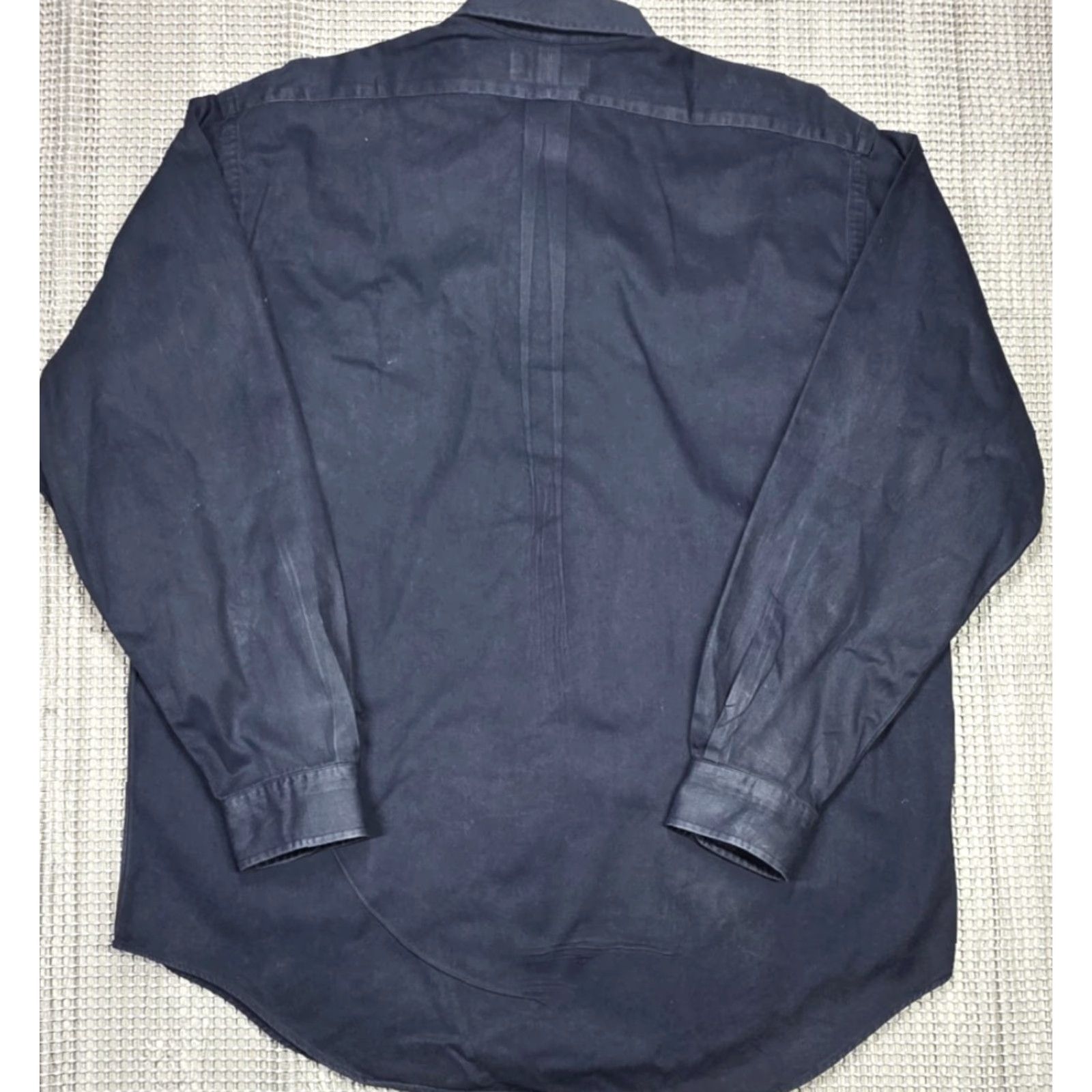 Polo Ralph Lauren VINTAGE Ralph Lauren Sport Button-Up Shirt 90s Blue Polo Twill Heavyweight Logo Embroidered 100% Cotton L Mens Size US L / EU 52-54 / 3 - 7 Thumbnail