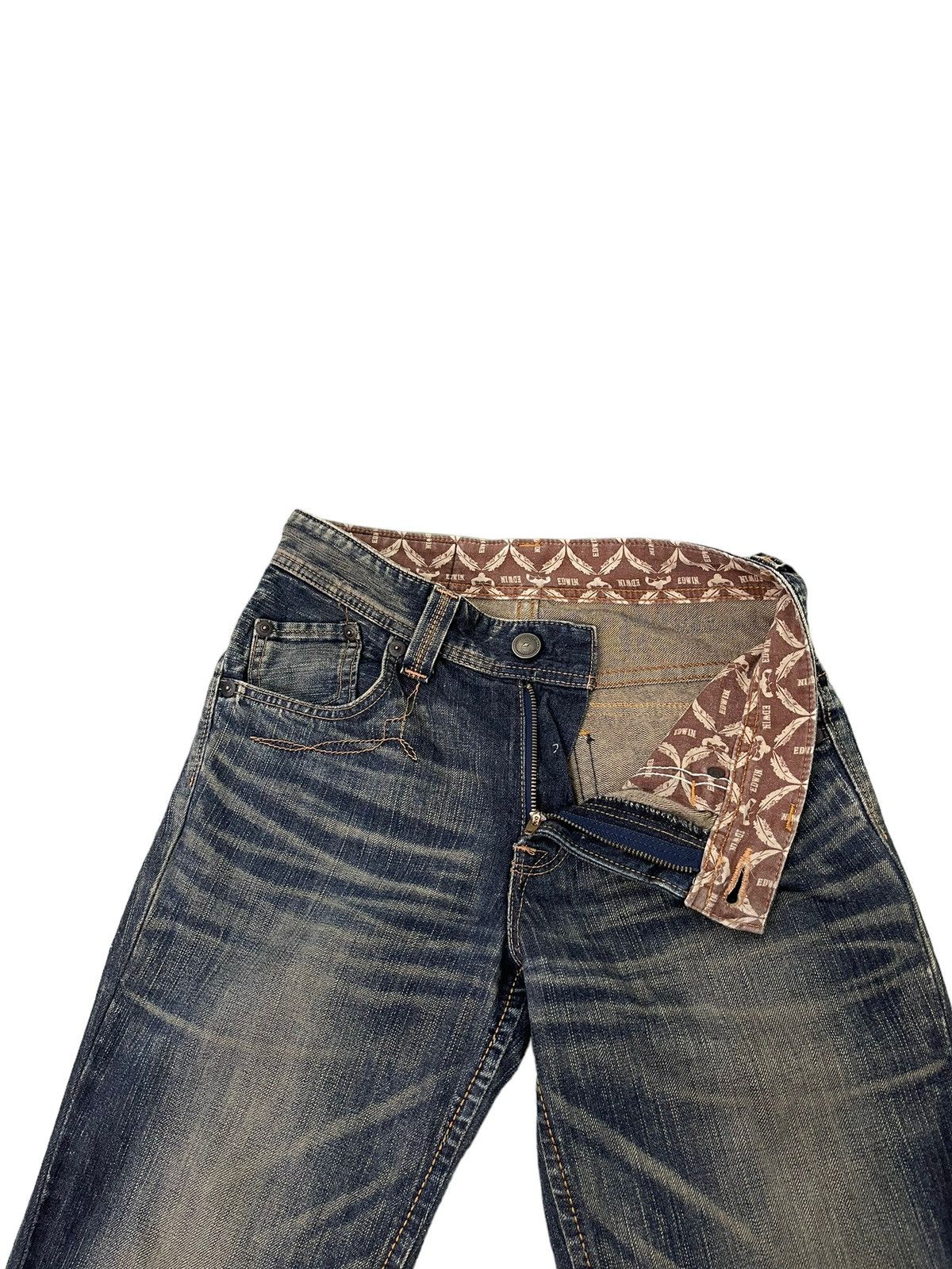 Edwin Flare Jeans Edwin Native Japan Distress Boot Cut 7🟦2 Size US 30 / EU 46 - 10 Thumbnail