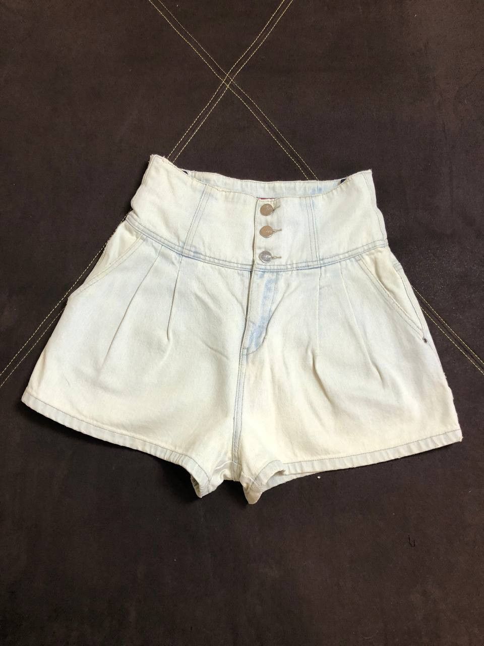 Miss Sixty 90s Miss Sixty Vintage Denim flared shorts Size 27" / US 4 / IT 40 - 1 Thumbnail