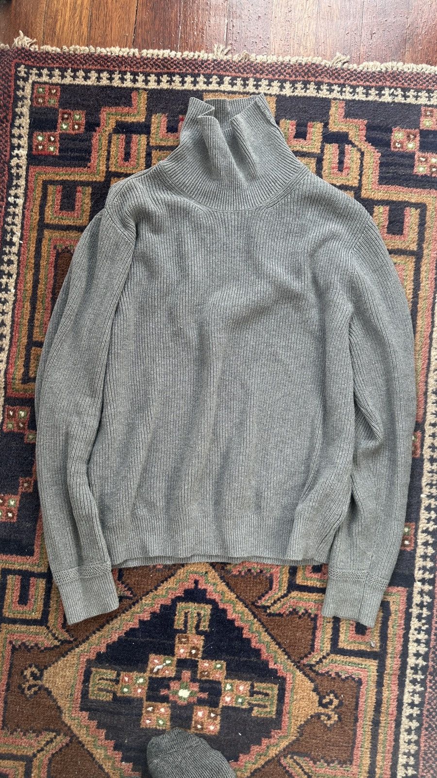 Buck Mason Buck Mason Cotton Cashmere Ribbed Turtle Neck Size US M / EU 48-50 / 2 - 3 Thumbnail