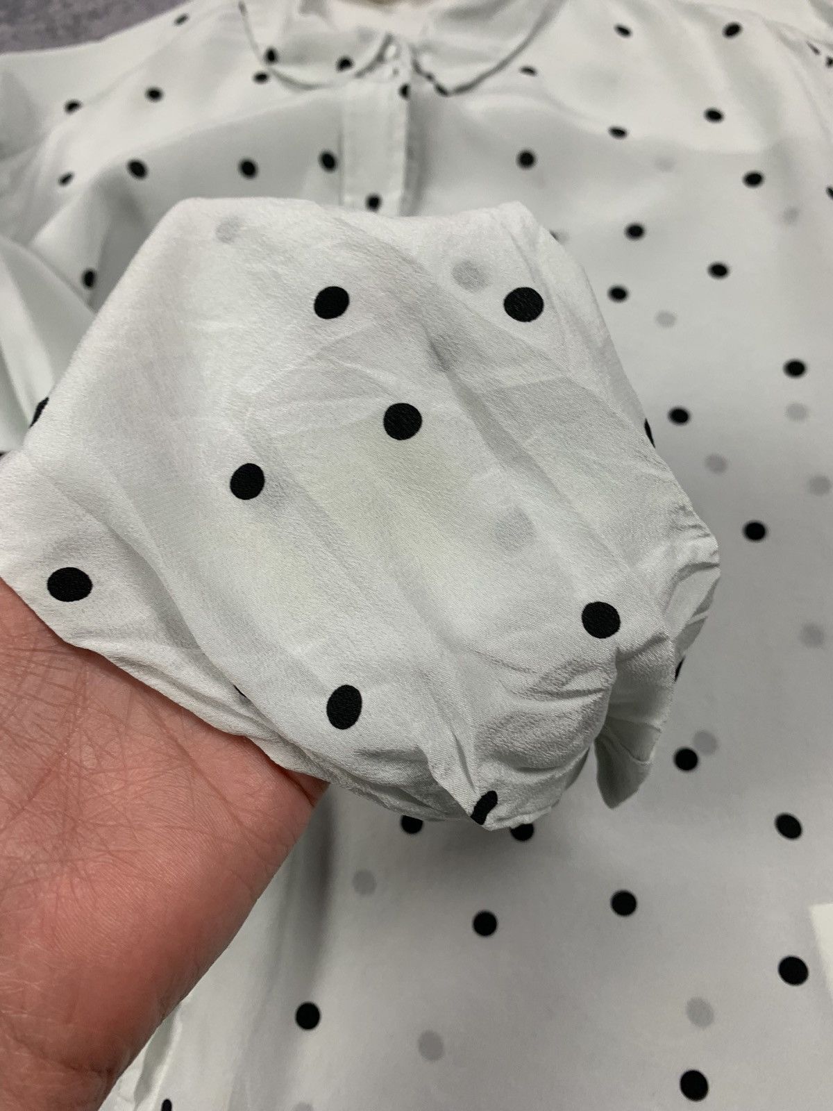 Sezane Sezane Ann Silk Blouse Women's Sz 38 Polka Dot Shirt Blouse Size S / US 4 / IT 40 - 13 Thumbnail