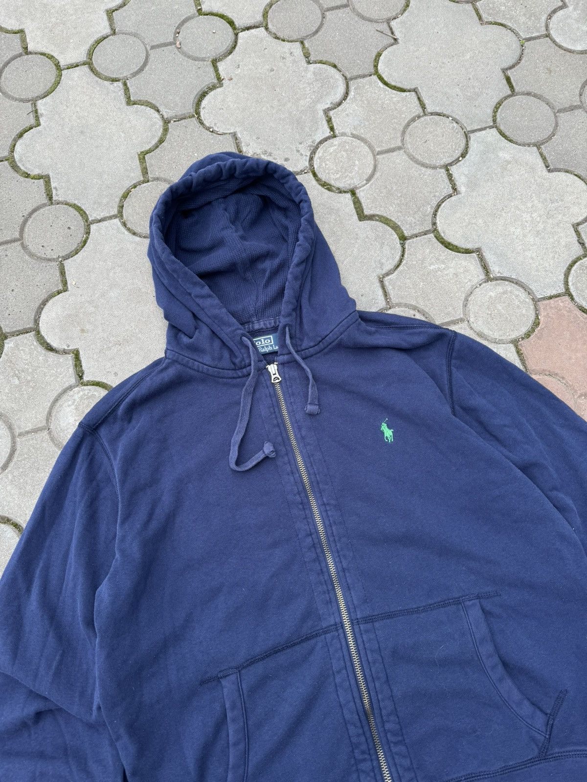 Polo Ralph Lauren × Ralph Lauren × Vintage Vintage Polo Ralph Lauren Pony Zip Hoodie Y2K USA Size US S / EU 44-46 / 1 - 2 Thumbnail