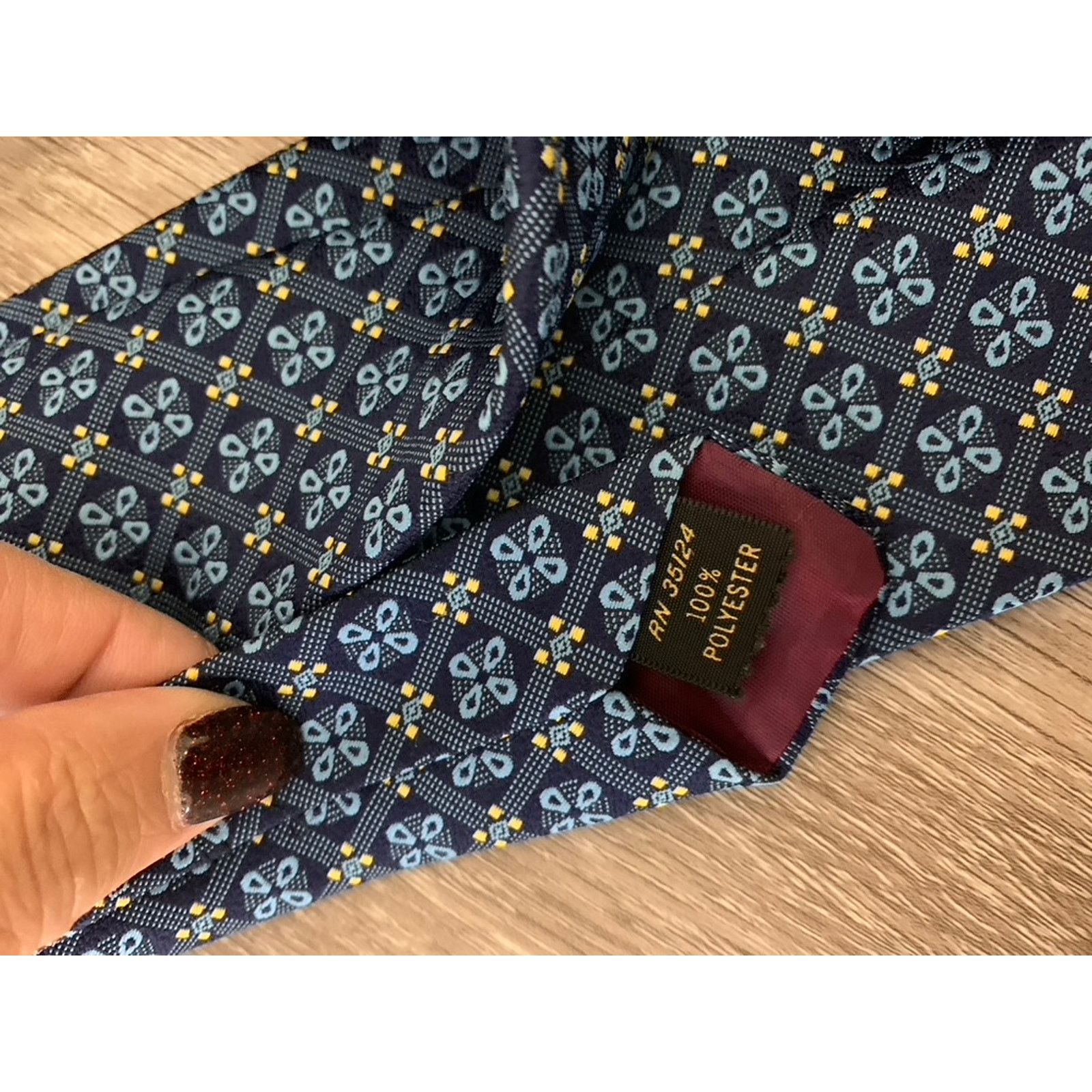 The Unbranded Brand Set of 4 Silk Men's Ties Set Geometric Patterns Multicolor Size ONE SIZE - 2 Thumbnail