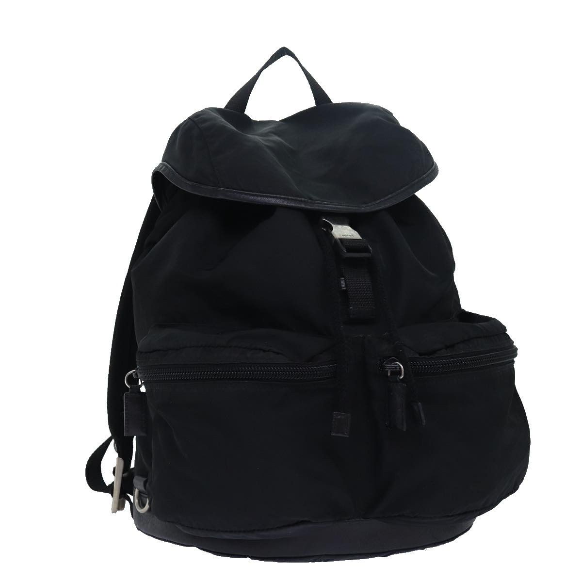 Prada Prada Double Front Pocket Backpack Tessuto Size ONE SIZE - 1 Thumbnail