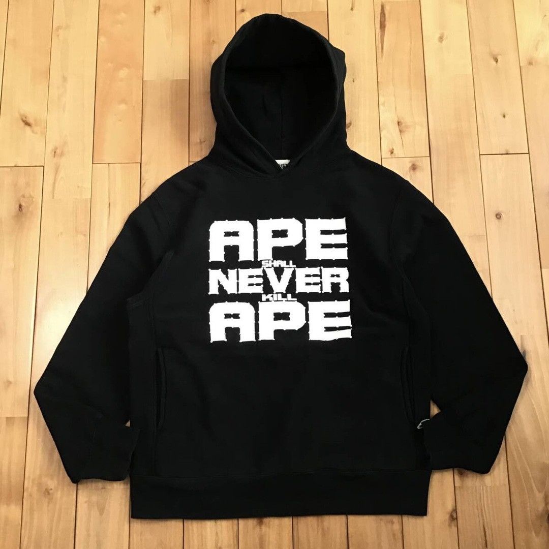 Bape × Nigo × Swarovski BAPE Swarovski ASNKA logo pullover hoodie a bathing ape NIGO Size US M / EU 48-50 / 2 - 2 Thumbnail