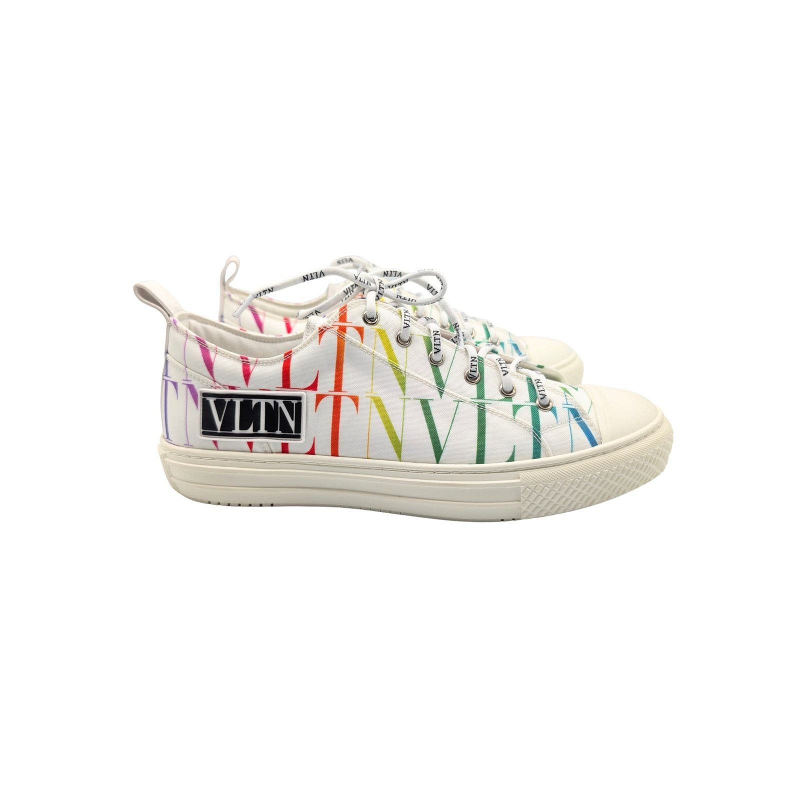 Valentino Valentino White Rainbow Giggies VLTN Sneakers Men Size 43 Size US 10 / EU 43 - 3 Thumbnail