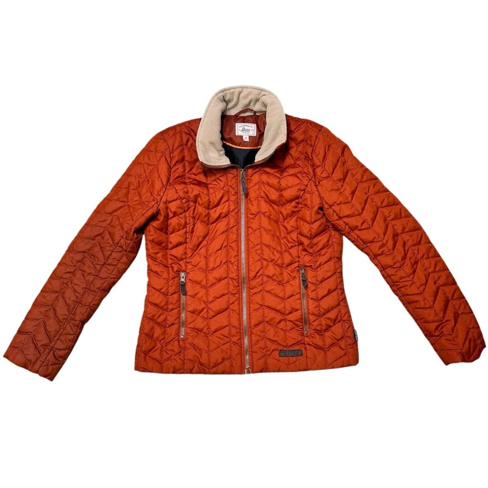 G.H. Bass & Co. GH Bass Quilted Zip-Up Jacket - Women’s Medium - Orange Size M / US 6-8 / IT 42-44 - 1 Thumbnail