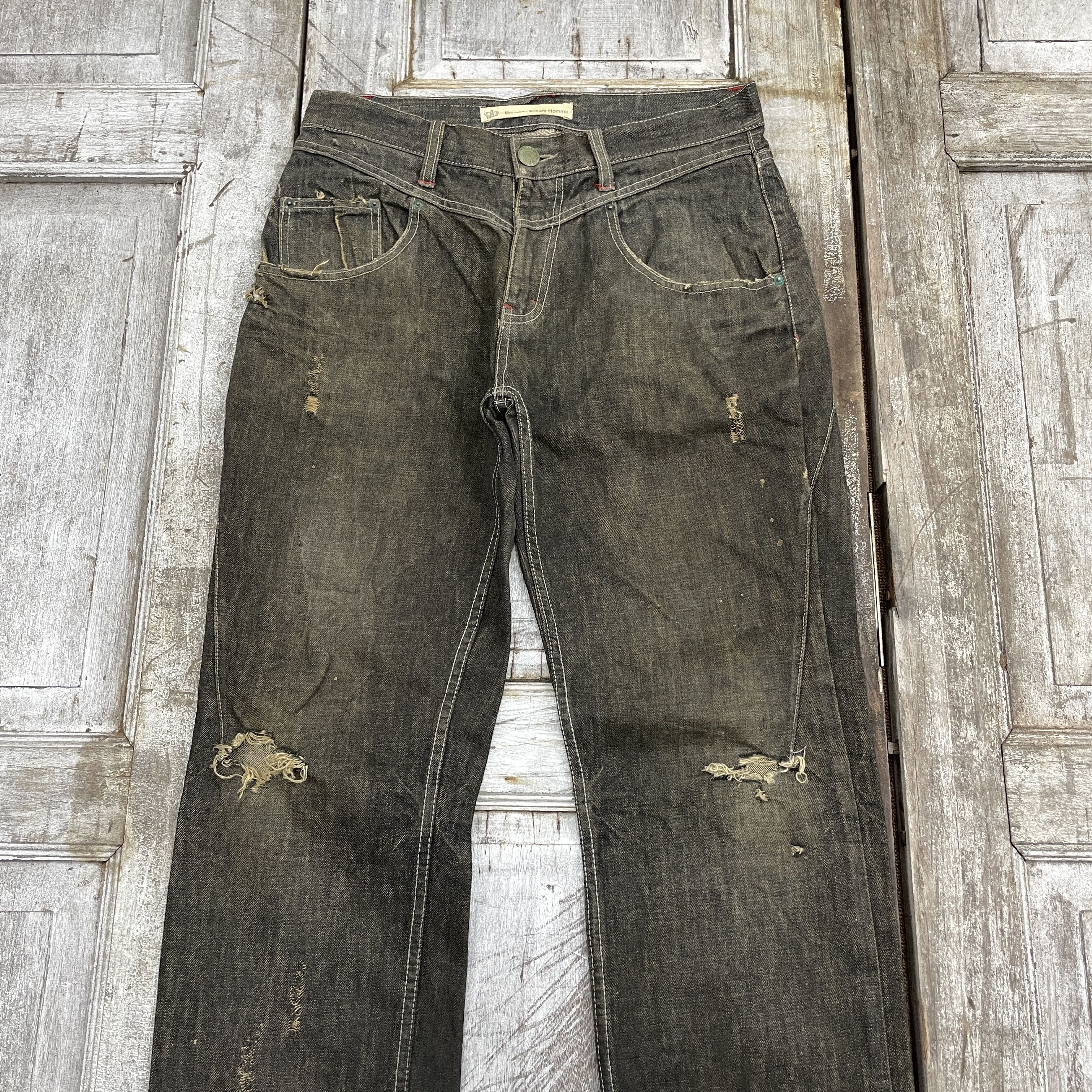 Japanese Brand × Vintage Vintage Nouveau Brillant Homme Distressed Jeans-WC311 Size US 31 - 5 Thumbnail