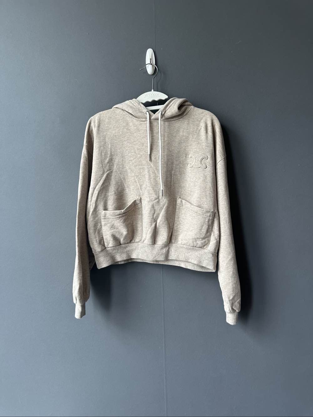 Celine Celine Logo Cotton Blend Hoodie Size S Size S / US 4 / IT 40 - 1 Thumbnail