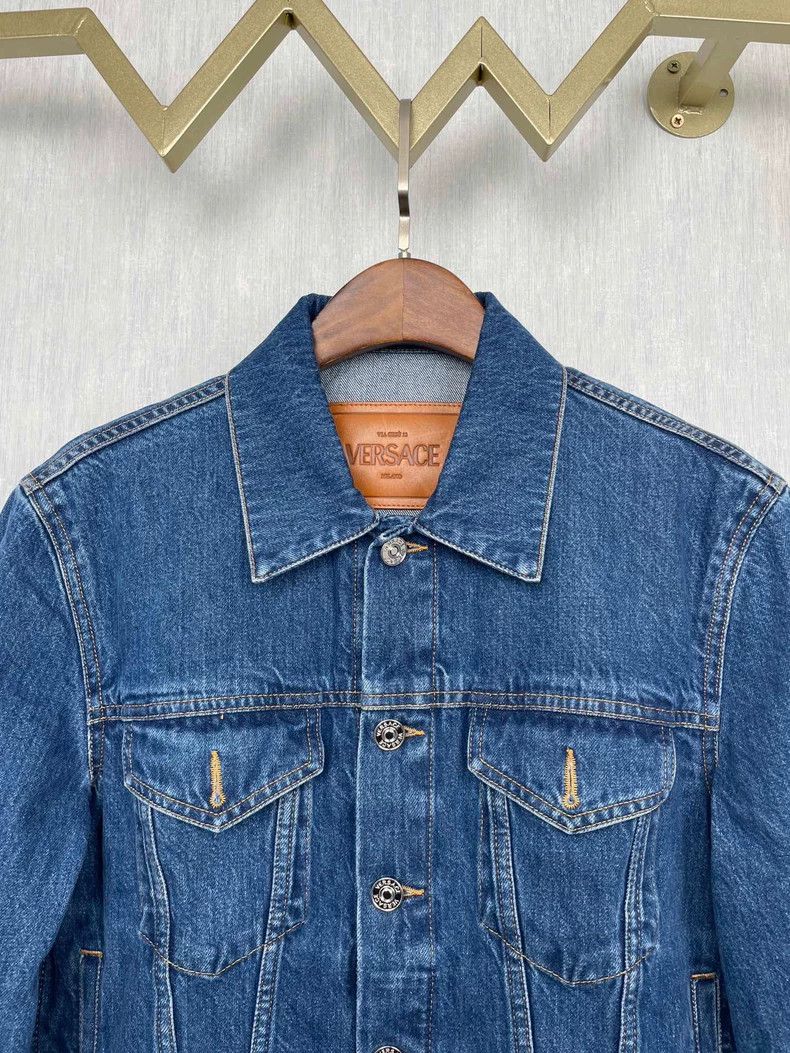 Versace Versace Main line men's denim jacket Size US L / EU 52-54 / 3 - 3 Thumbnail