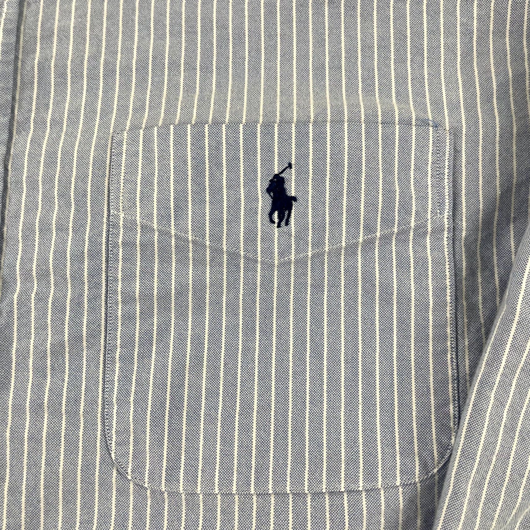 Ralph Lauren RALPH LAUREN Shirt Mens Large Blue White Striped Button-Down L/S Casual Size US L / EU 52-54 / 3 - 2 Thumbnail