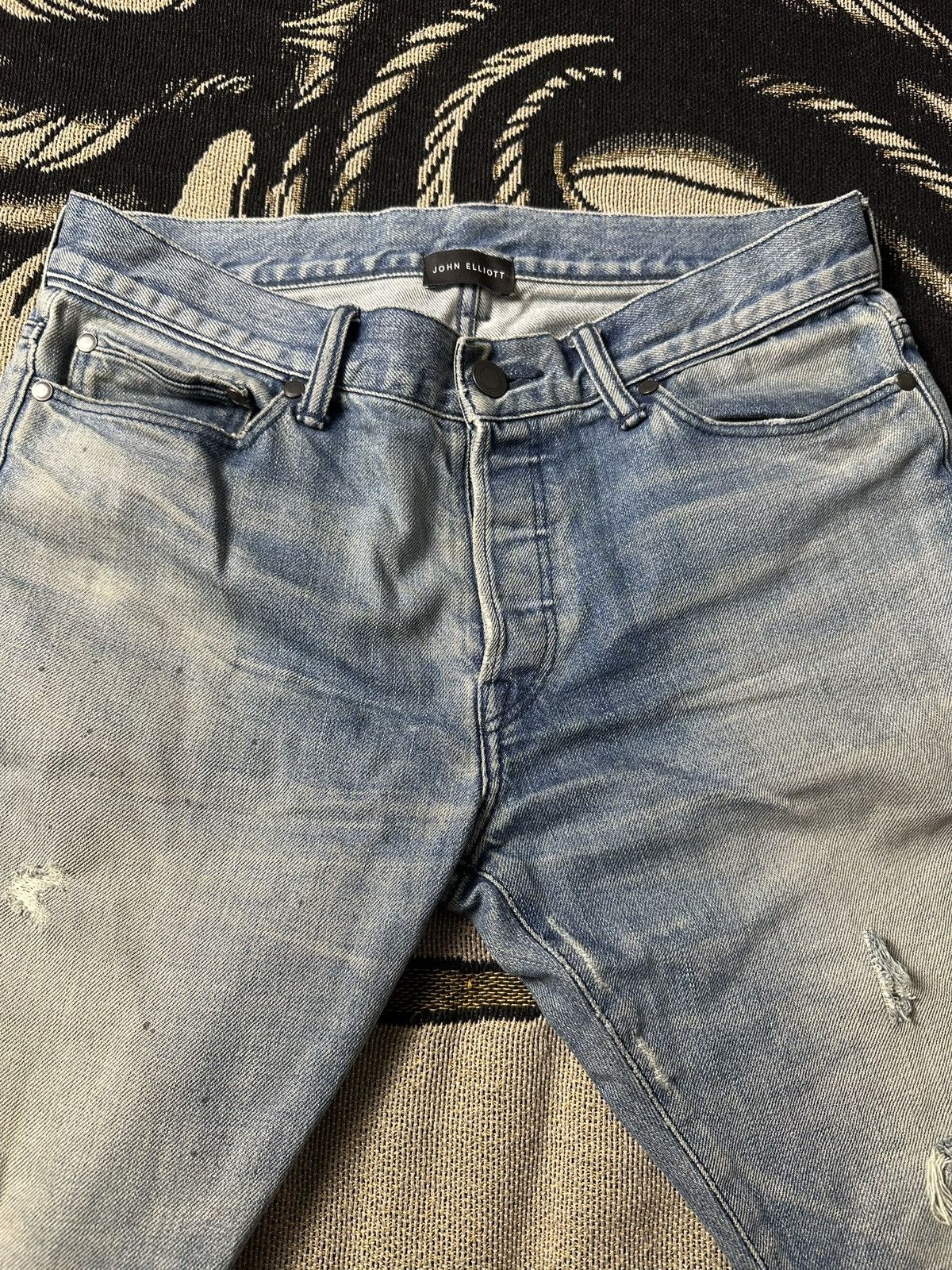 John Elliott John Elliott Cast 2 distressed denim Size US 31 - 3 Thumbnail