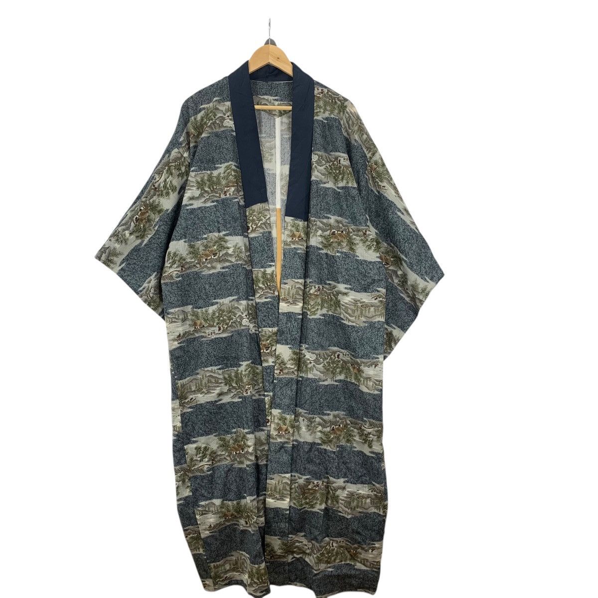 Vintage Vintage 70s KIMONO HOKKAIDO VILLAGE JAPAN Traditional Geisha Size XXL / US 16-18 / IT 52-54 - 3 Thumbnail