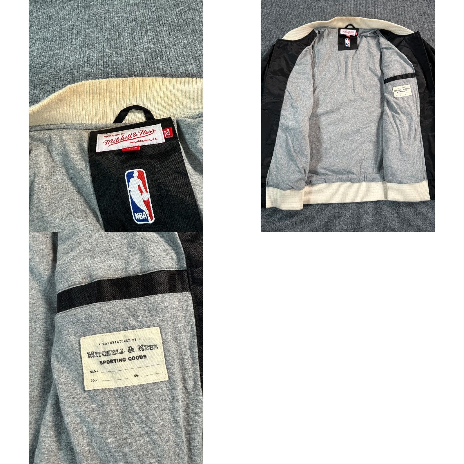 Mitchell & Ness VINTAGE Mitchell & Ness Chicago Bulls Satin Bomber Jacket Mens Large Black Logo Size US XXL / EU 58 / 5 - 9 Thumbnail