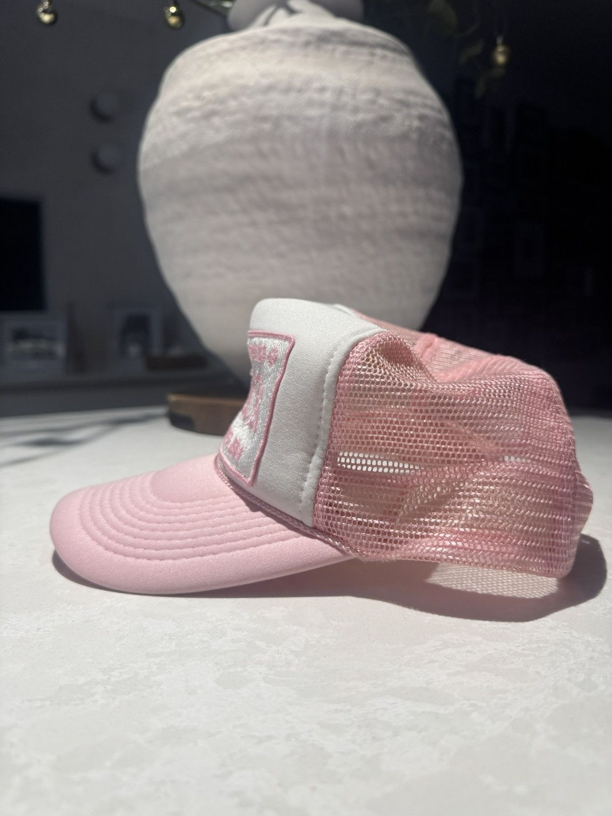Chrome Hearts Chrome Hearts Pink F*ck Trucker Hat Size ONE SIZE - 5 Thumbnail