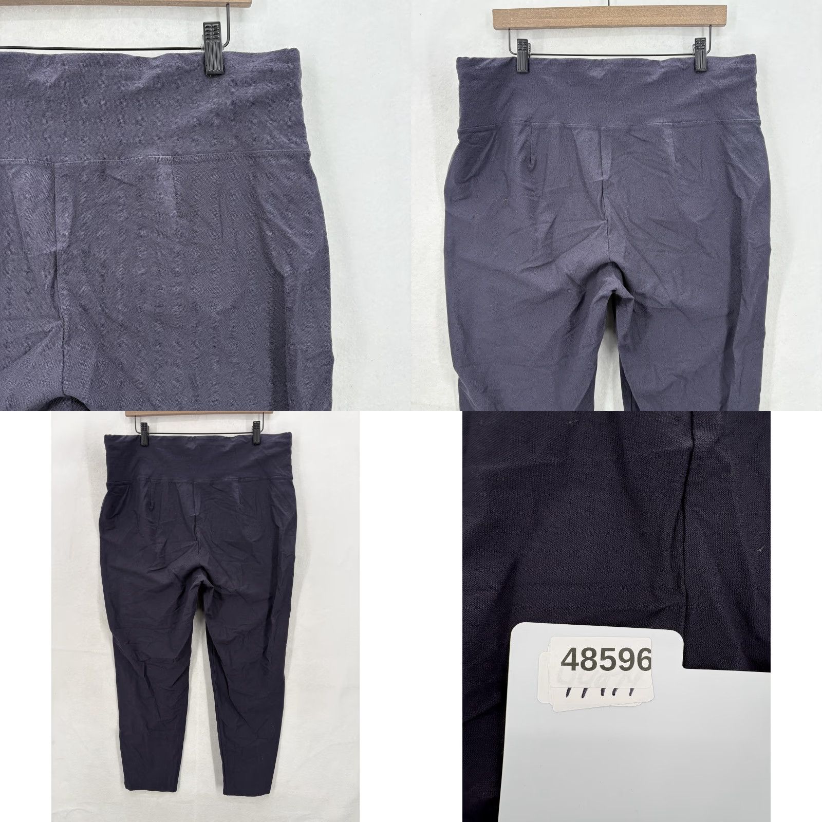 Eileen Fisher Eileen Fisher Ponte Ankle Pants Womens XL Blue Tapered Pull On Stretch Casual Size 40" / US 18 - 9 Thumbnail
