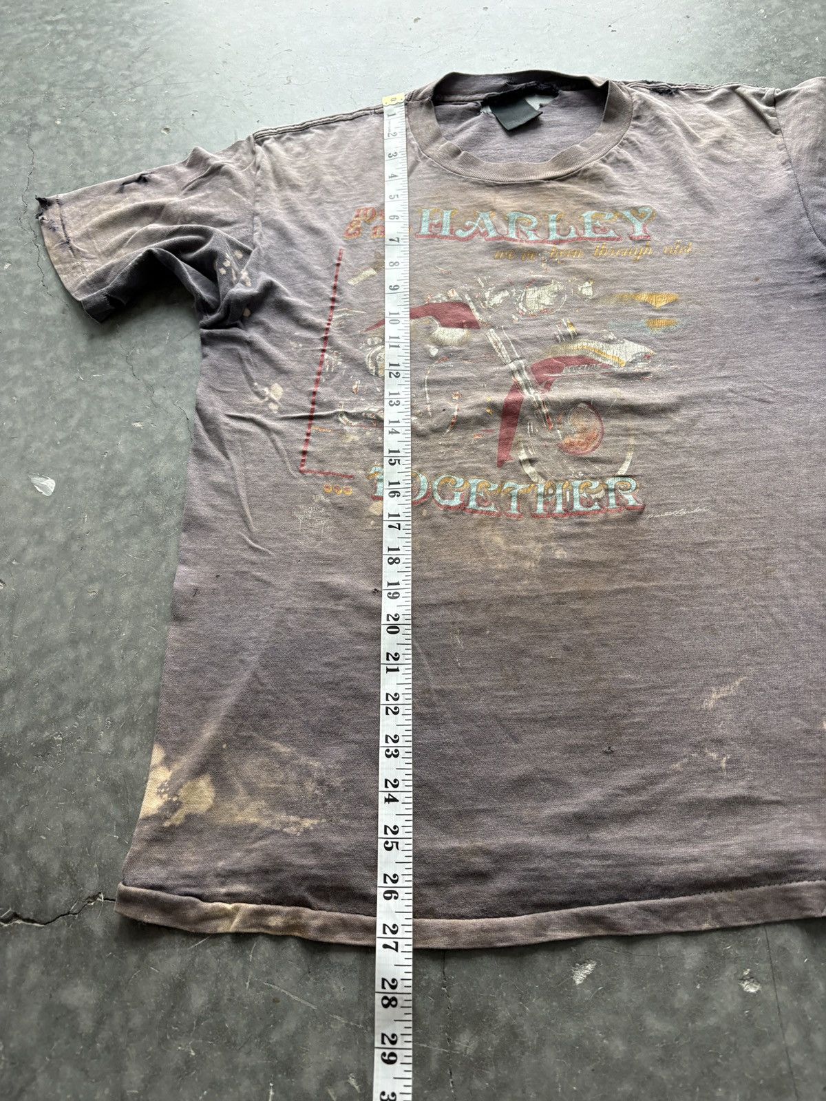 Harley Davidson Thrashed Vintage 1985 Harley Davidson 3D Emblem Tee Size US M / EU 48-50 / 2 - 18 Thumbnail