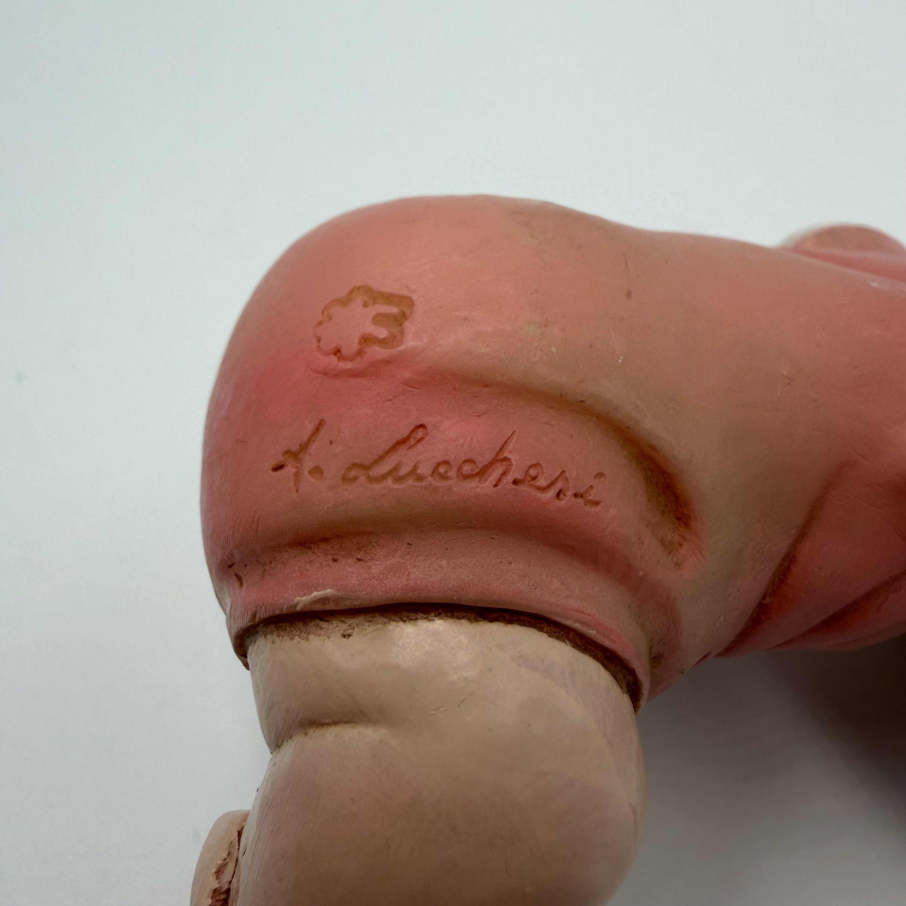 Vintage Vintage Baby Figurine A. Lucchesi Signed Hand Painted Size ONE SIZE - 3 Thumbnail