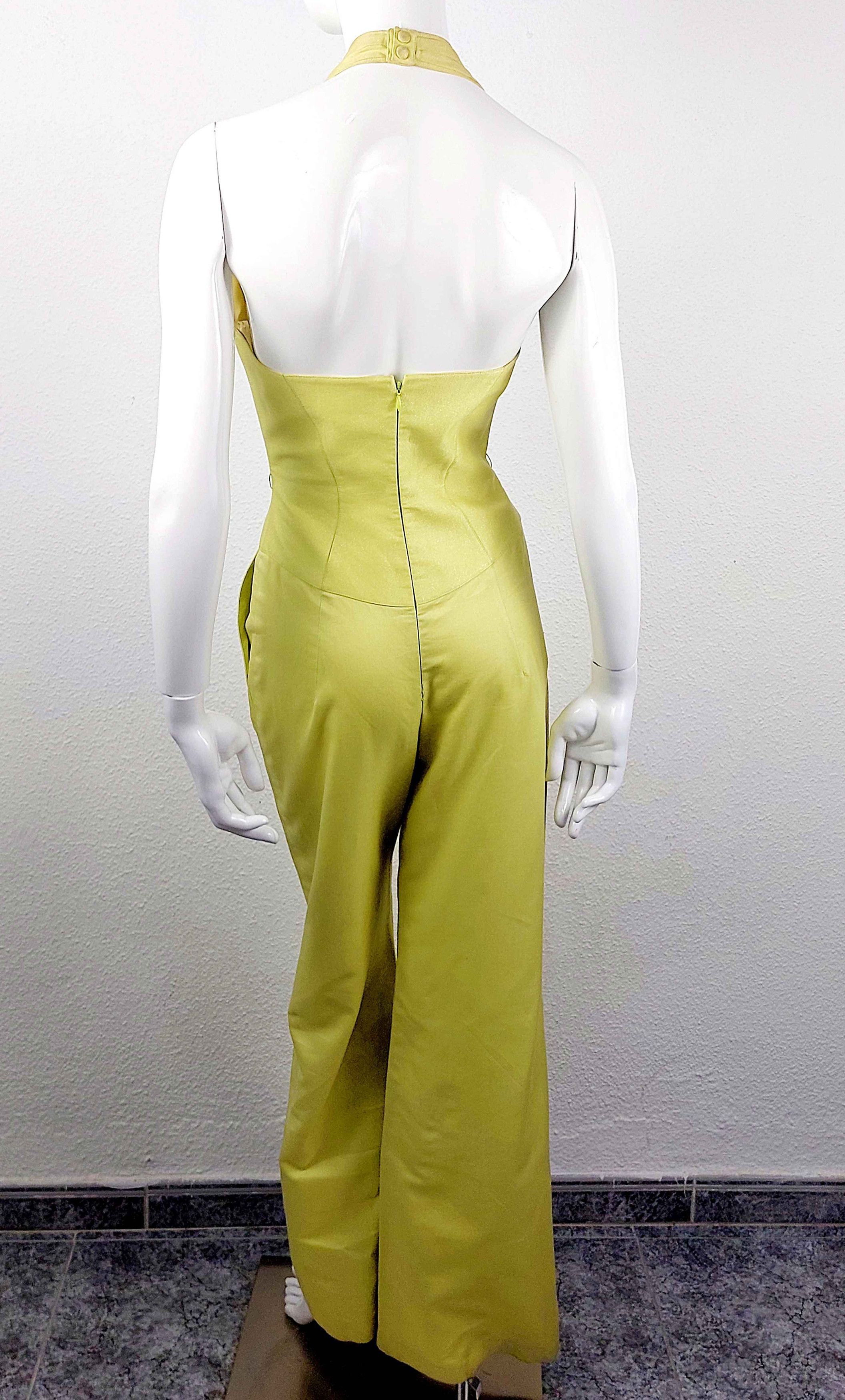 Thierry Mugler Thierry Mugler Couture 1990S Metallic Corset Jumpsuit Gown Size XS / US 0-2 / IT 36-38 - 12 Thumbnail