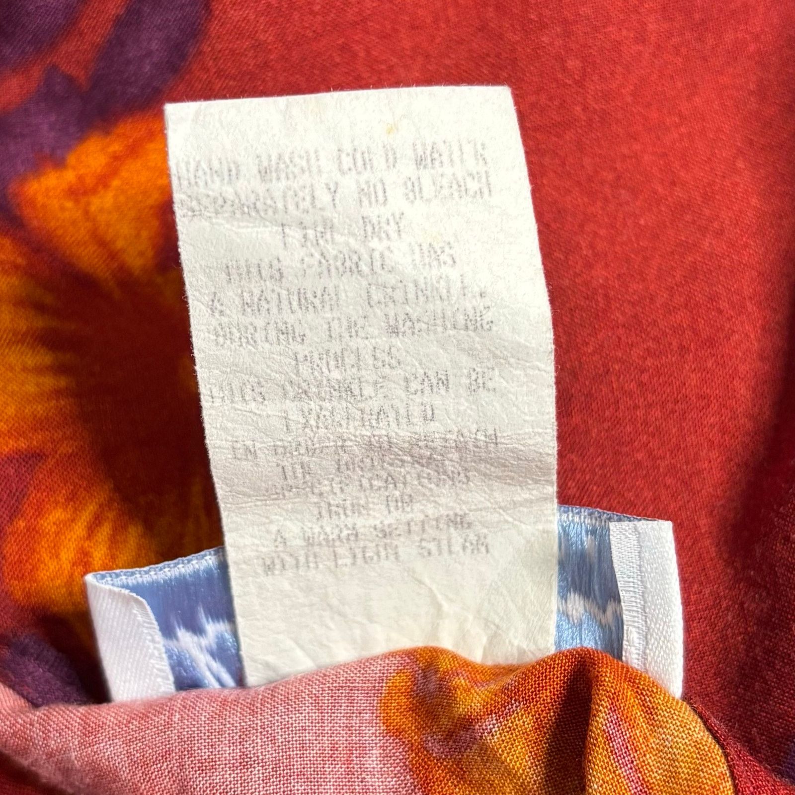 Other VTG Ship N Shore Red Floral Dress 1X Short Sleeve Tie Back Size XL / US 12-14 / IT 48-50 - 9 Thumbnail