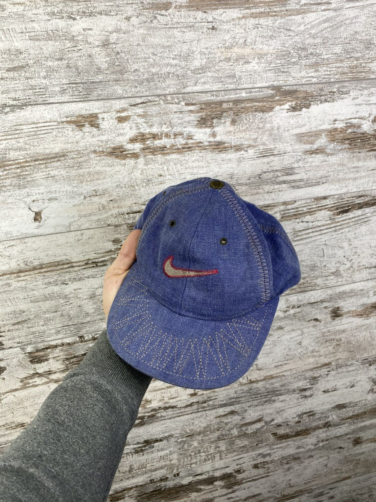 Nike × Vintage Mens Vintage Nike big logo hats cap hat y2k rare swoosh acg Size ONE SIZE - 4 Thumbnail