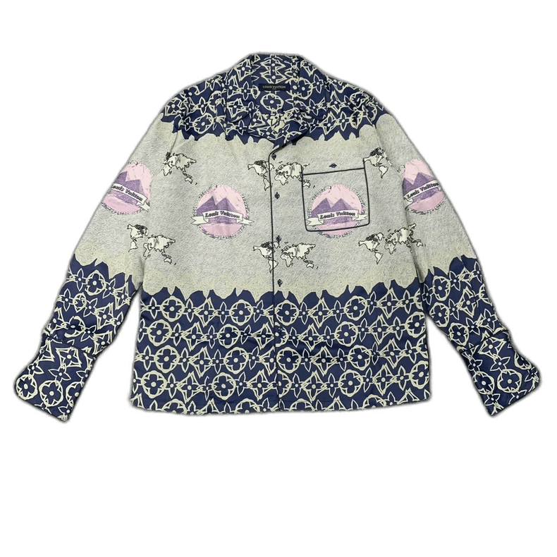 Louis Vuitton Louis Vuitton Patterned Shirt Jacket Size L Size L / US 10 / IT 46 - 1 Thumbnail