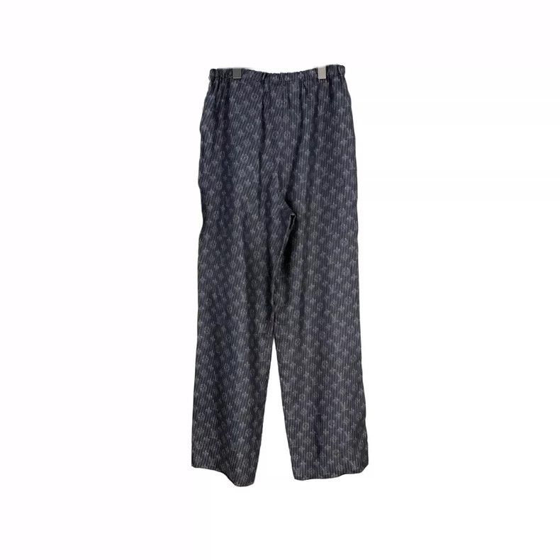 Louis Vuitton Louis Vuitton Colorful grey silk trousers with full logo pa Size US 38 / EU 54 - 2 Thumbnail