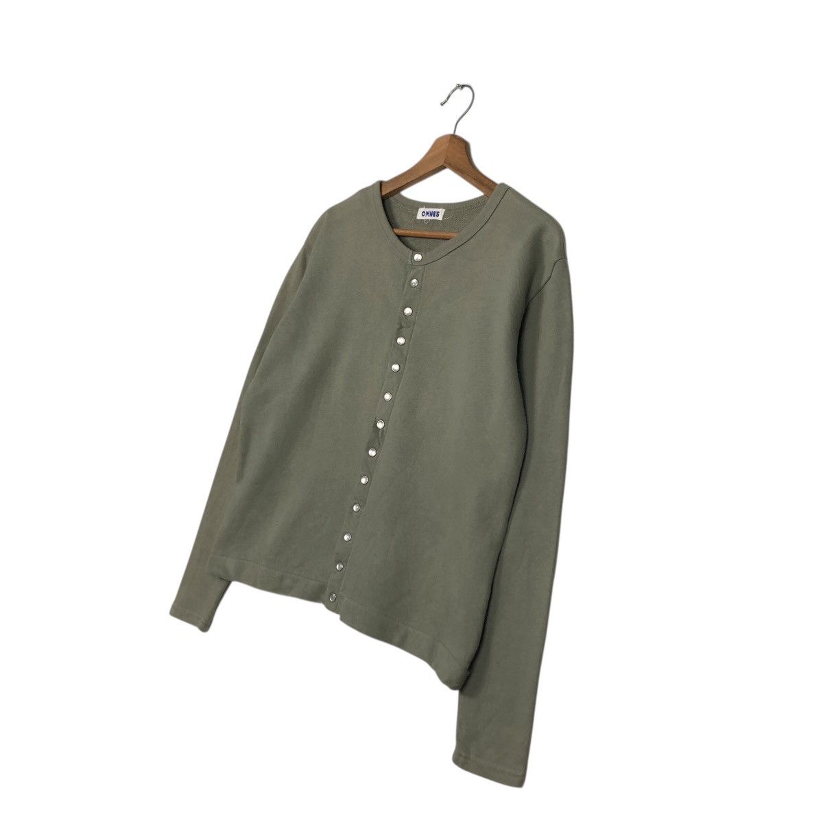 Japanese Brand 📌Rich Green Olive Vintage Cardigan Omnes Issey Miyake Size US M / EU 48-50 / 2 - 3 Thumbnail