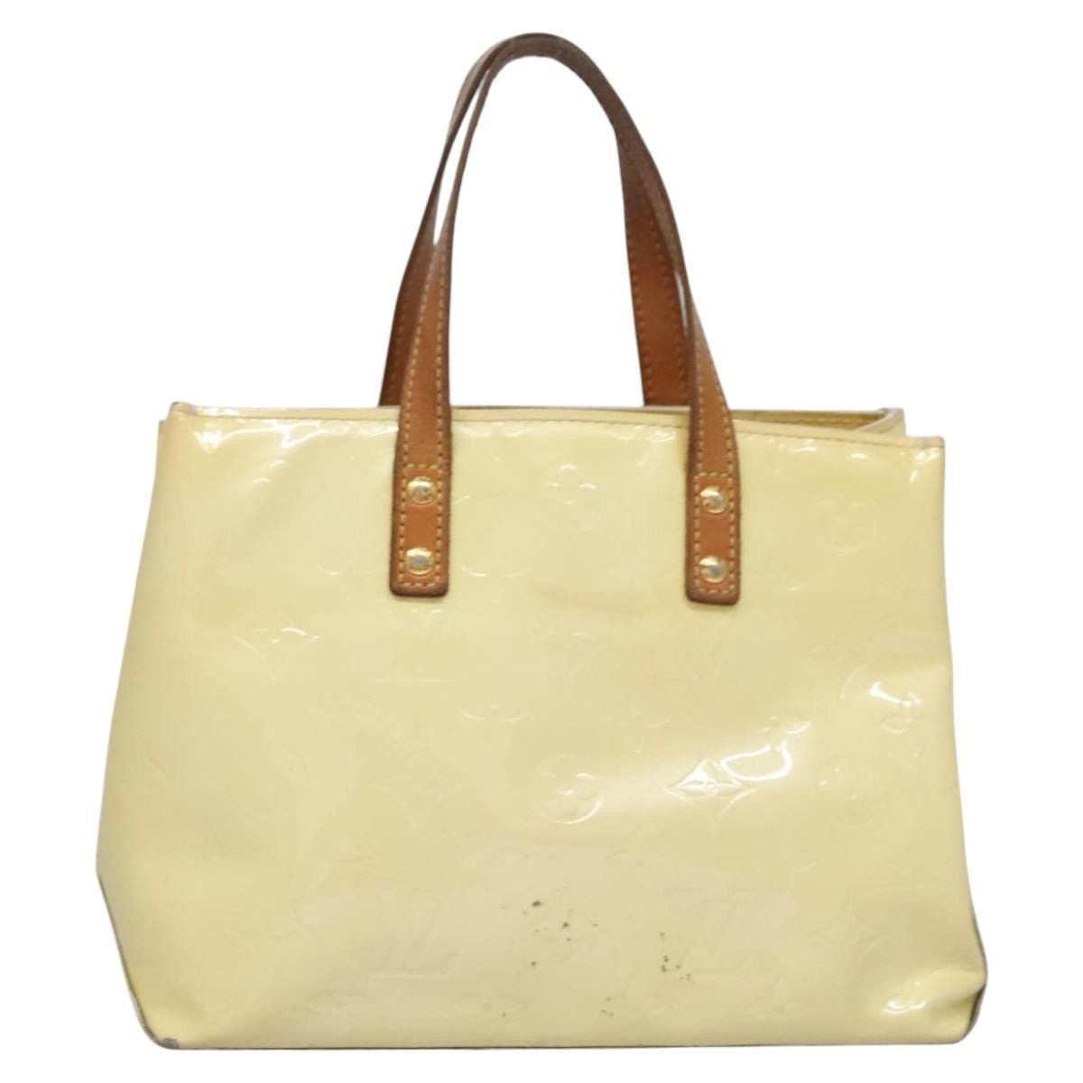 Louis Vuitton LOUIS VUITTON Monogram Vernis Reade PM Hand Bag Perle M91336 Size ONE SIZE - 3 Thumbnail