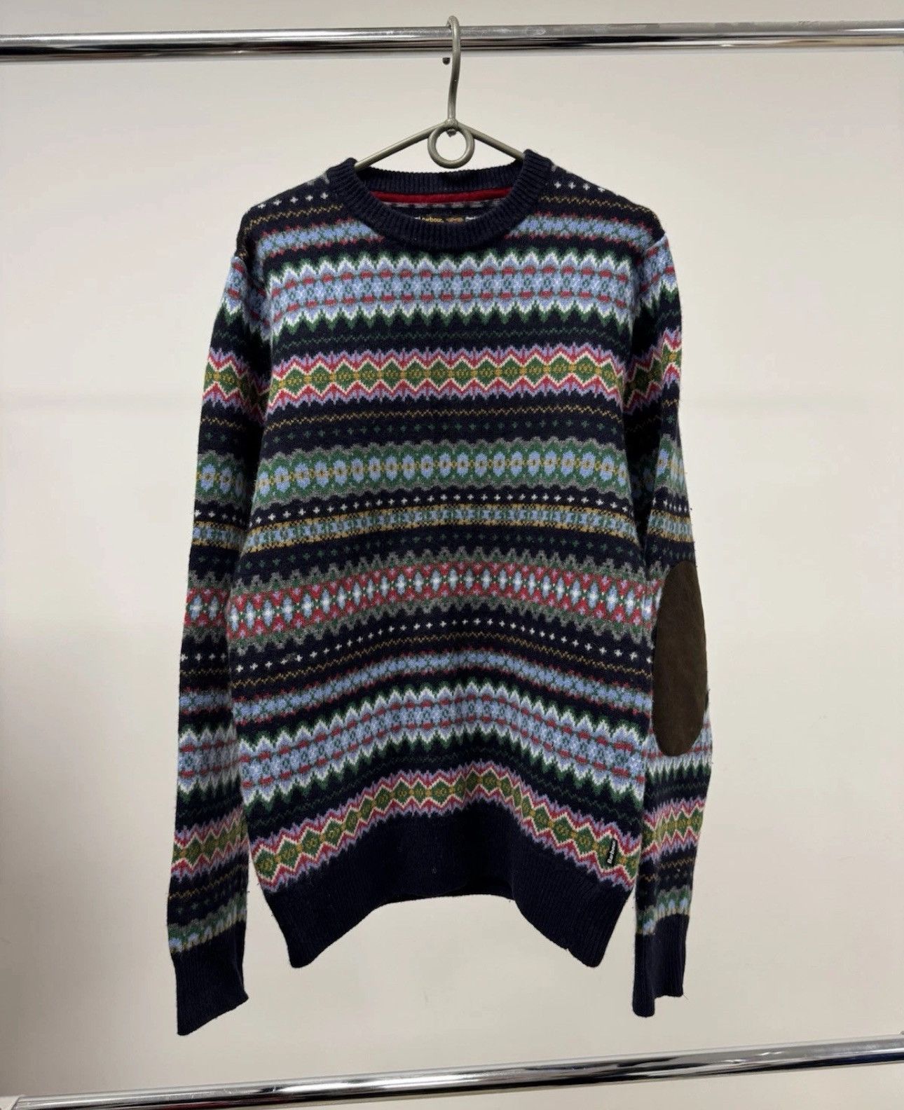 Barbour × Vintage Barbour Beacon Brand Sweater 100% Wool Crew Neck Jumper Size US S / EU 44-46 / 1 - 1 Thumbnail