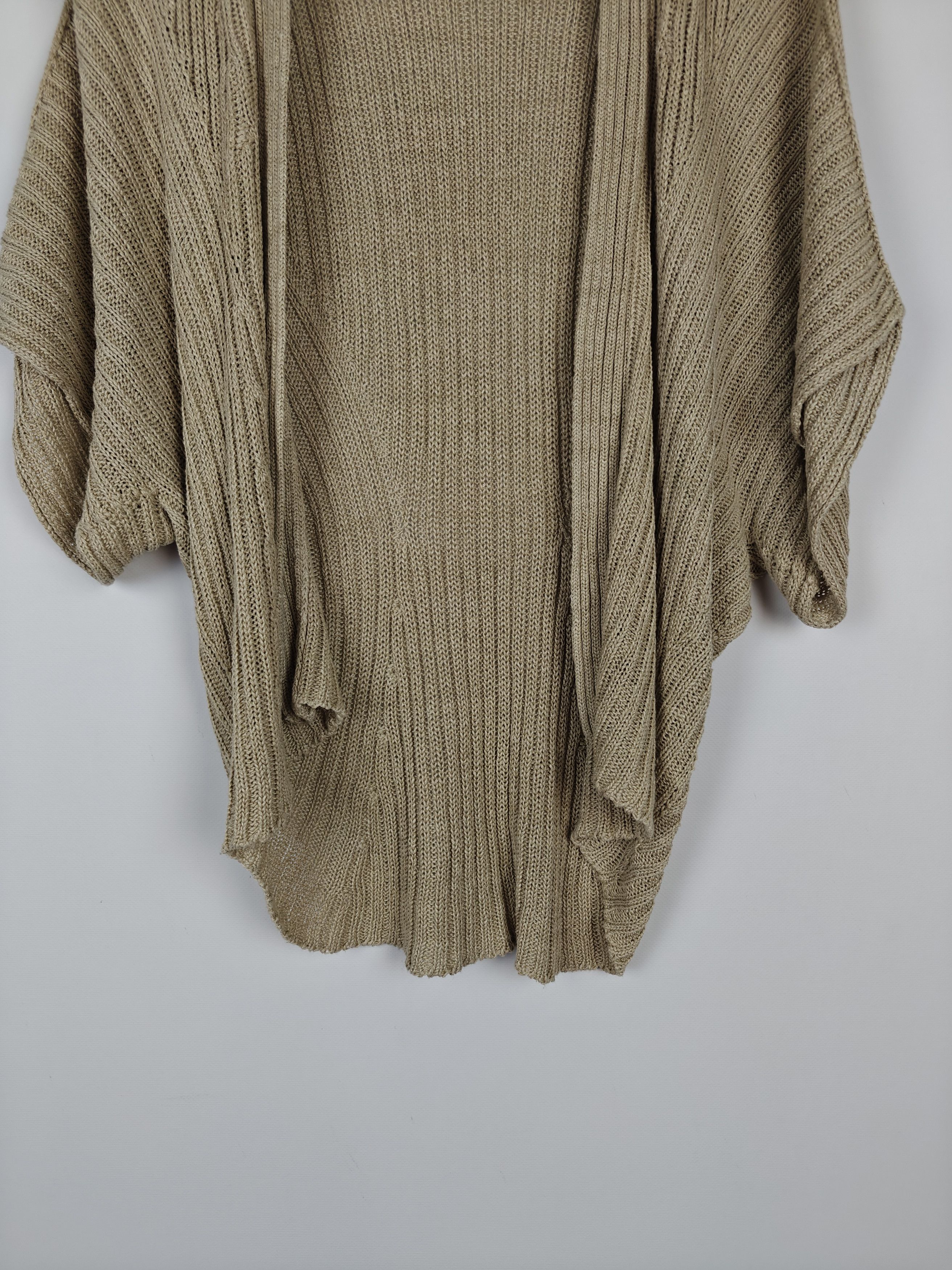 Weekend Max Mara Weekend Max Mara Knit Open Cardigan Batwing Beige XL Size XL / US 12-14 / IT 48-50 - 5 Thumbnail
