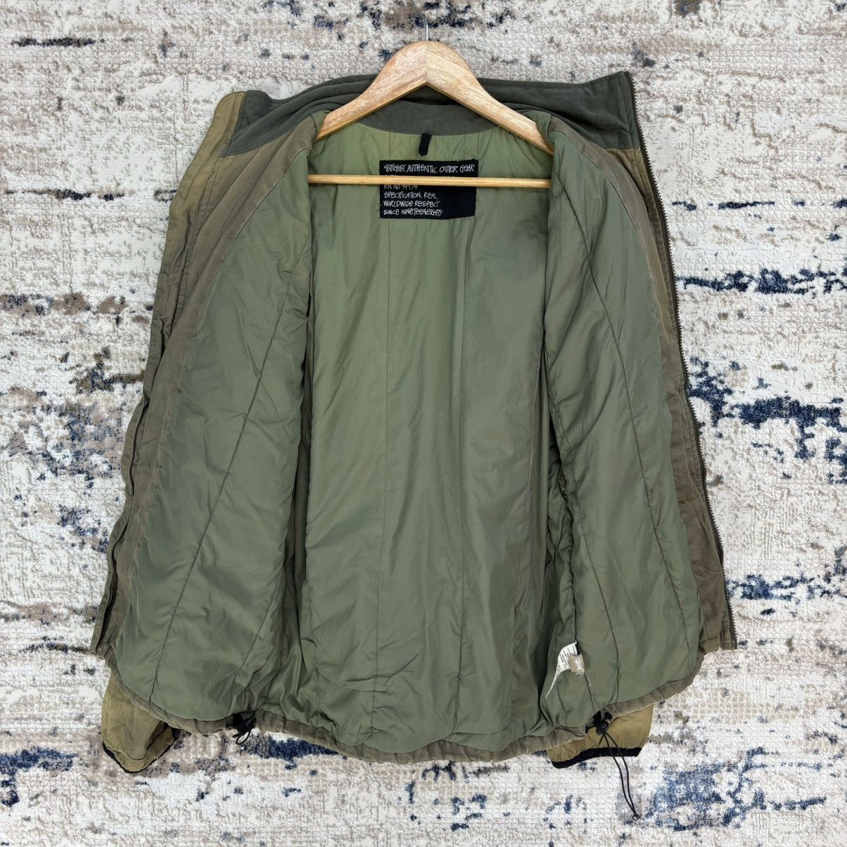 Stussy × Vintage Distressed Stussy Outer Gear Light Zipper Jacket Size US S / EU 44-46 / 1 - 13 Thumbnail
