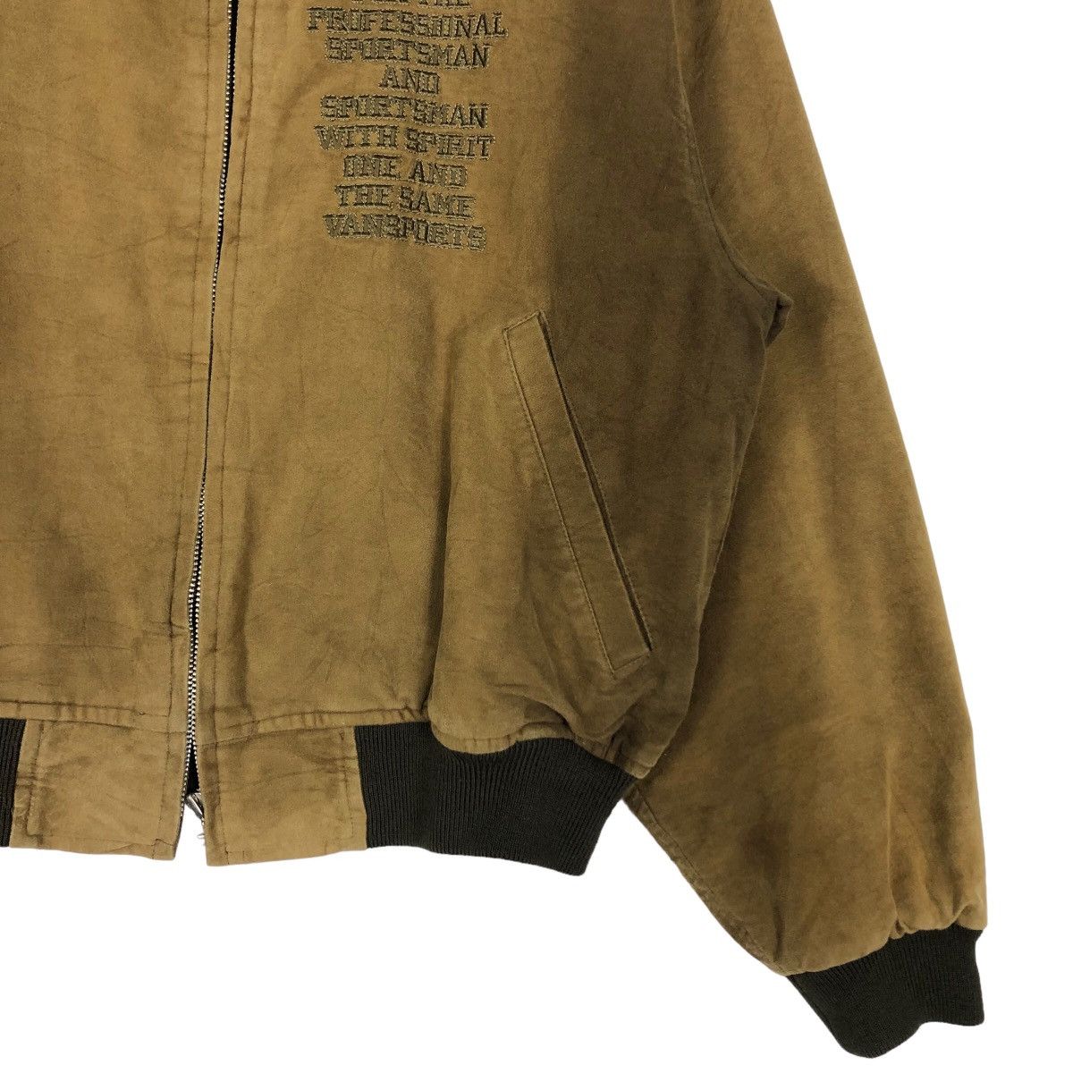 Japanese Brand 🔥Vintage Bomber Jacket Sun Faded Athle Chic Club Japan Size US M / EU 48-50 / 2 - 5 Thumbnail