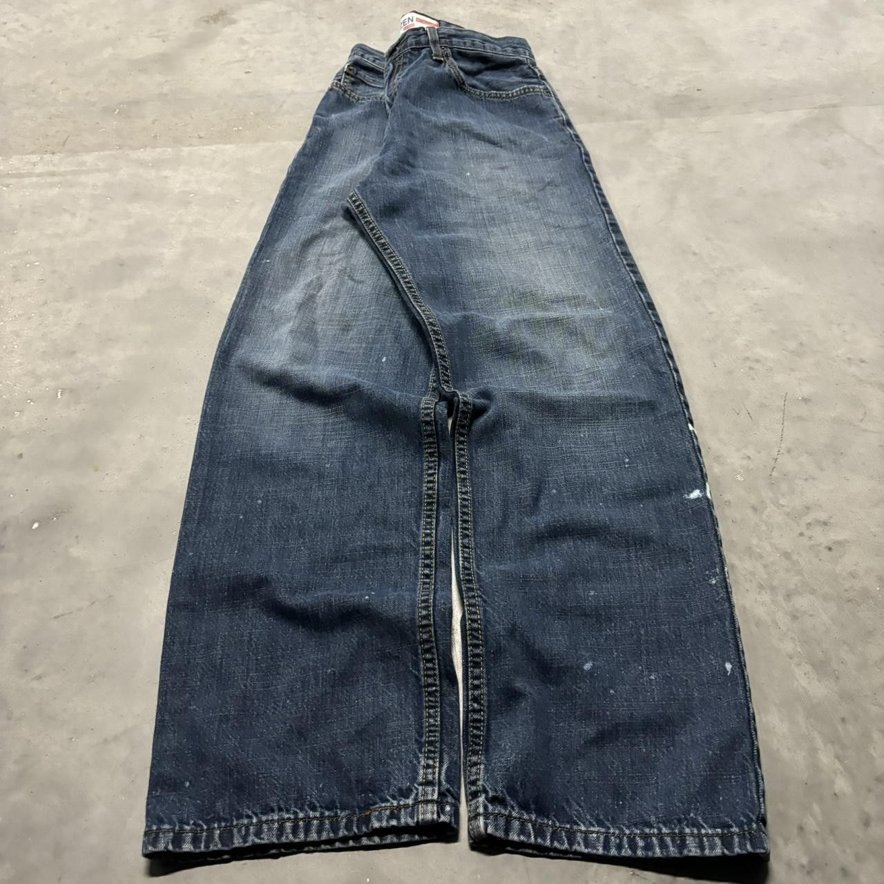 Levi's × Vintage Crazy Vintage Y2K/2000s Grunge Levi’s Dark Wash Essential Denim Jeans! Size US 32 / EU 48 - 3 Thumbnail
