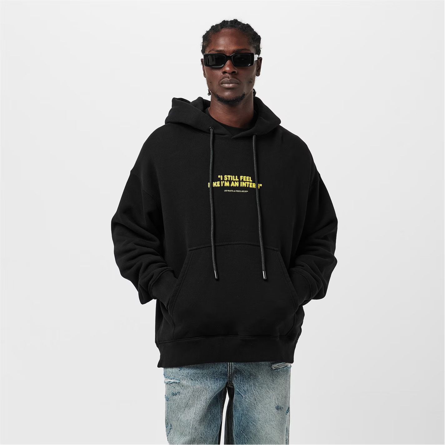 Off-White o1g2r1mq0226 Intern Skate Hoodie In Black Size US S / EU 44-46 / 1 - 4 Thumbnail