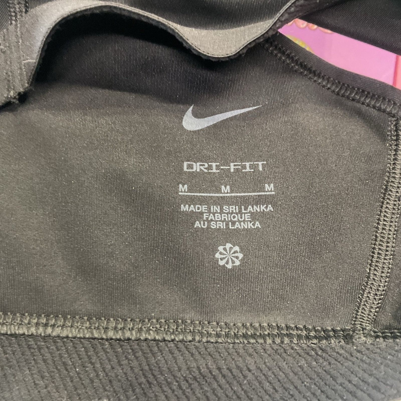 Nike Nike Black Dri-FIT Racerback Sports Bra Size M / US 6-8 / IT 42-44 - 3 Thumbnail