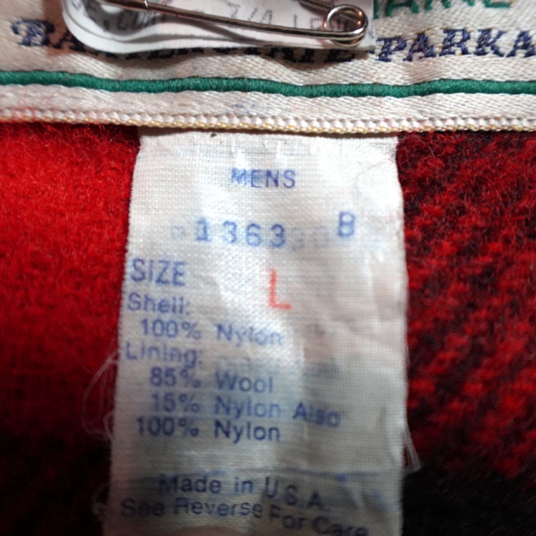 Vintage VINTAGE L.L. Bean Parka Jacket Men's Large Blue Wool Lined Buffalo Plaid Hooded Nylon Shell Short Snap Zip | ? Size US L / EU 52-54 / 3 - 2 Thumbnail