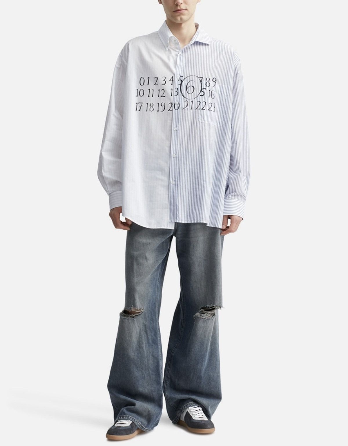 Maison Margiela Maison Margiela MM6 SS24 Distressed Denim Jeans Size US 30 / EU 46 - 8 Thumbnail