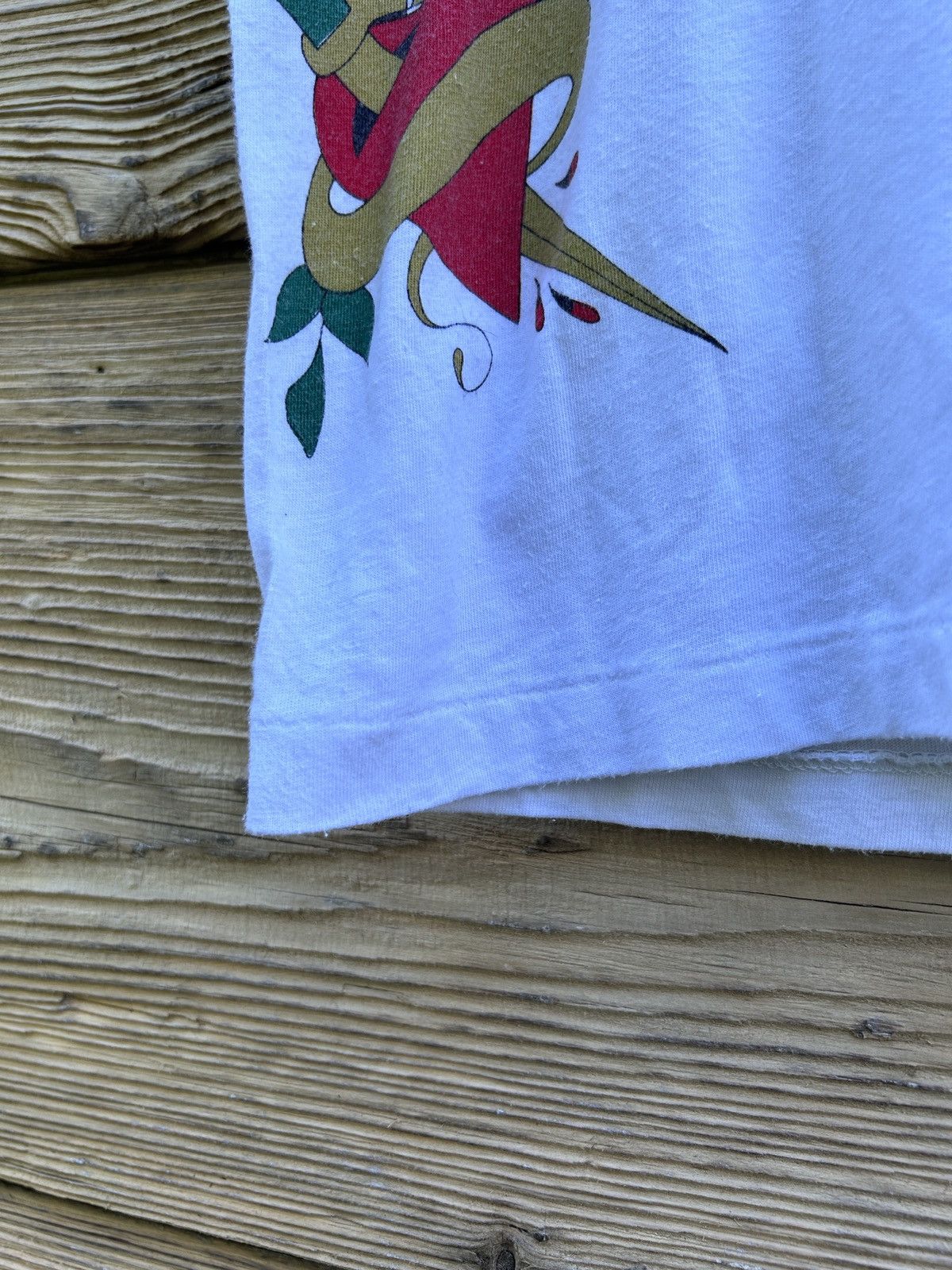 Vintage 90s Vintage Single Stitch Tattoo AOP Art Like Audigier Tee Size US XL / EU 56 / 4 - 7 Thumbnail
