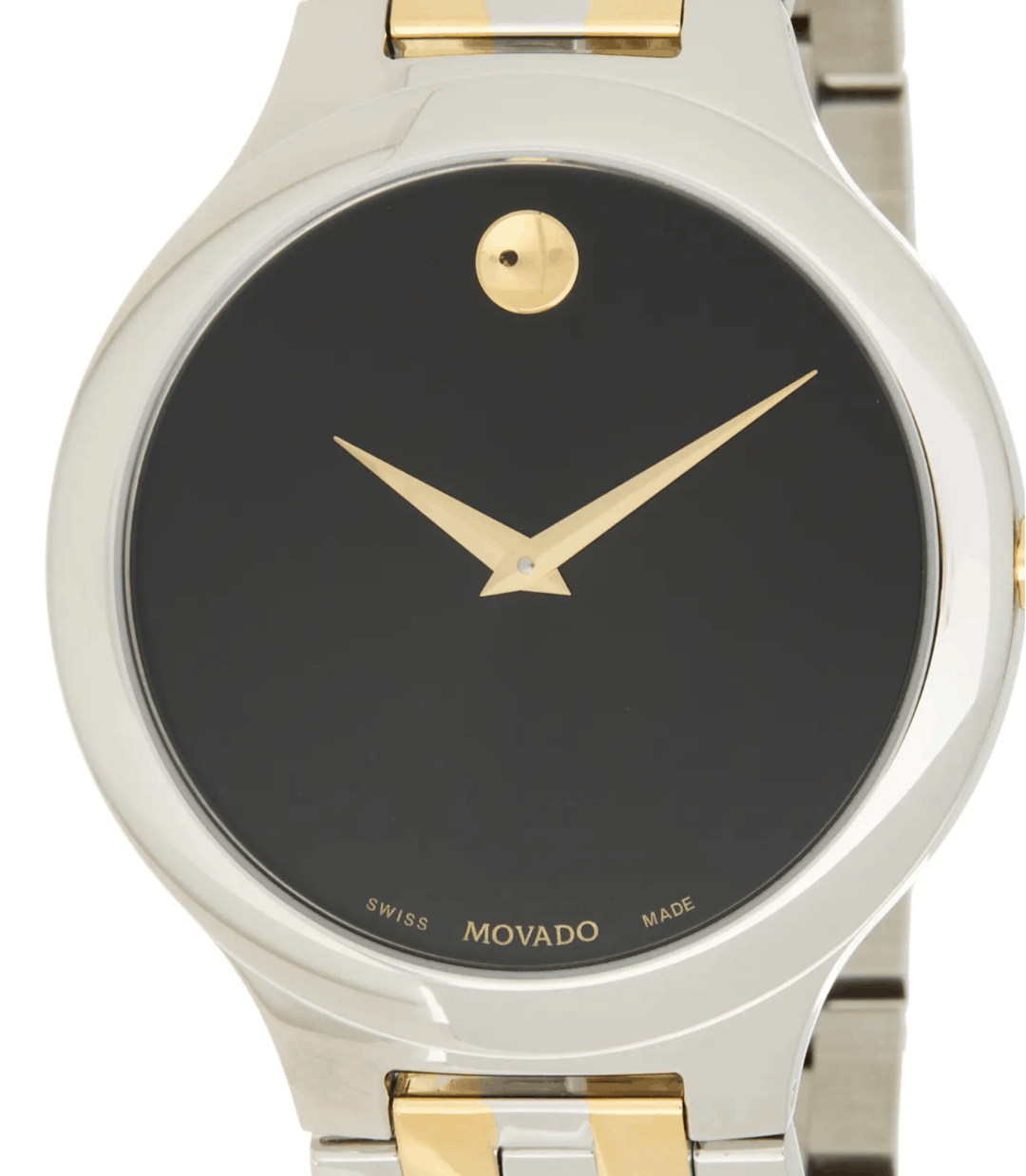 Movado Movado "Veturi Museum Dot" Bracelet Watch Silver/Black 44mm Size ONE SIZE - 4 Thumbnail