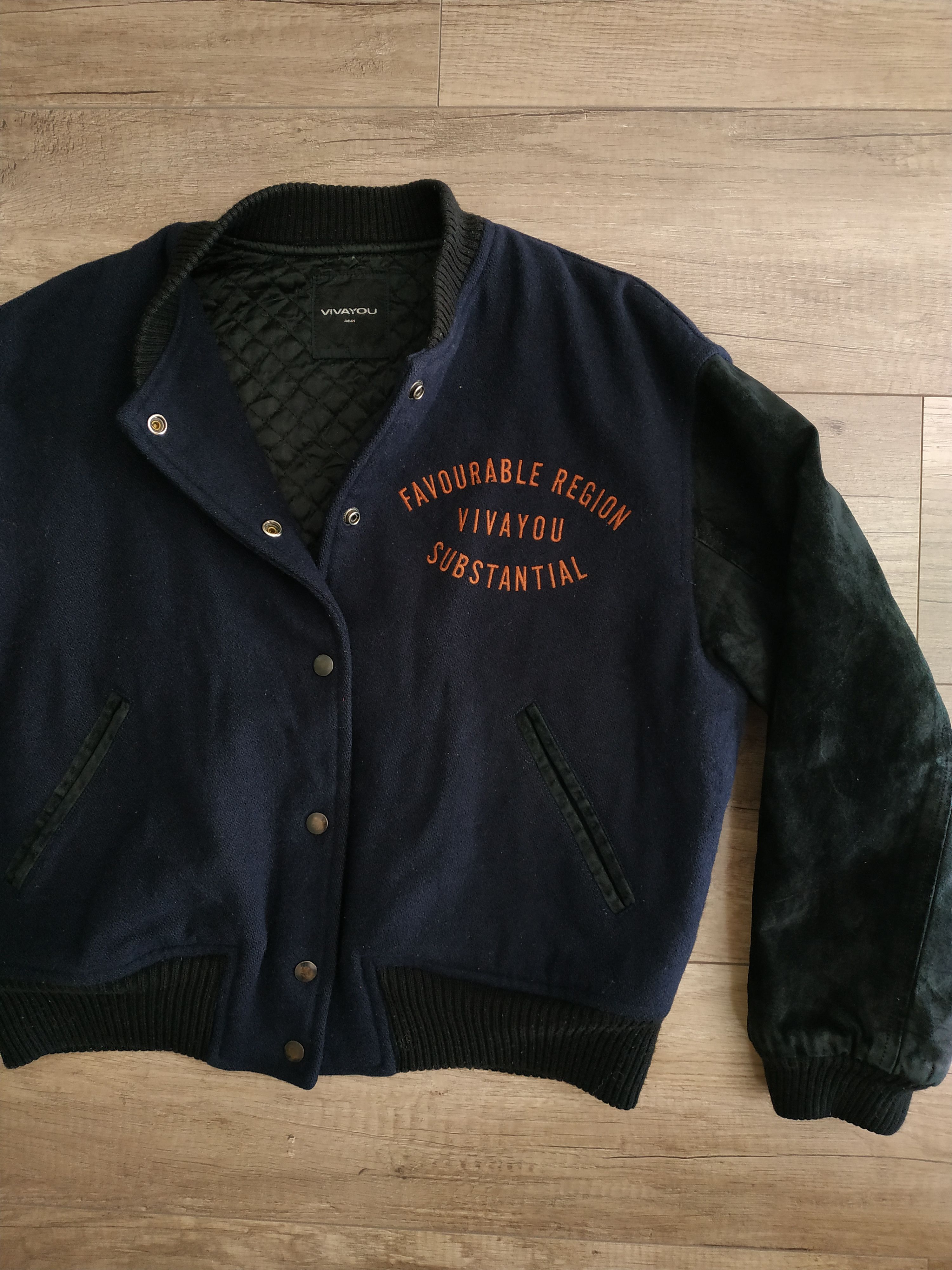 Japanese Brand × Vintage VIVAYOU JAPAN Women's Wool Vintage Bomber Jacket, s. MEDIUM Size US M / EU 48-50 / 2 - 3 Thumbnail