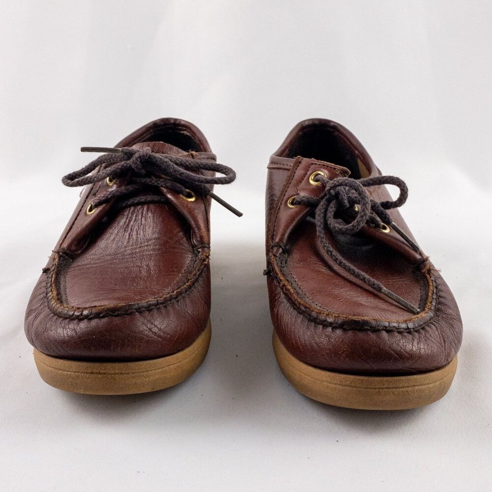 Dexter Vintage Brown Handmade Leather Loafers Womens