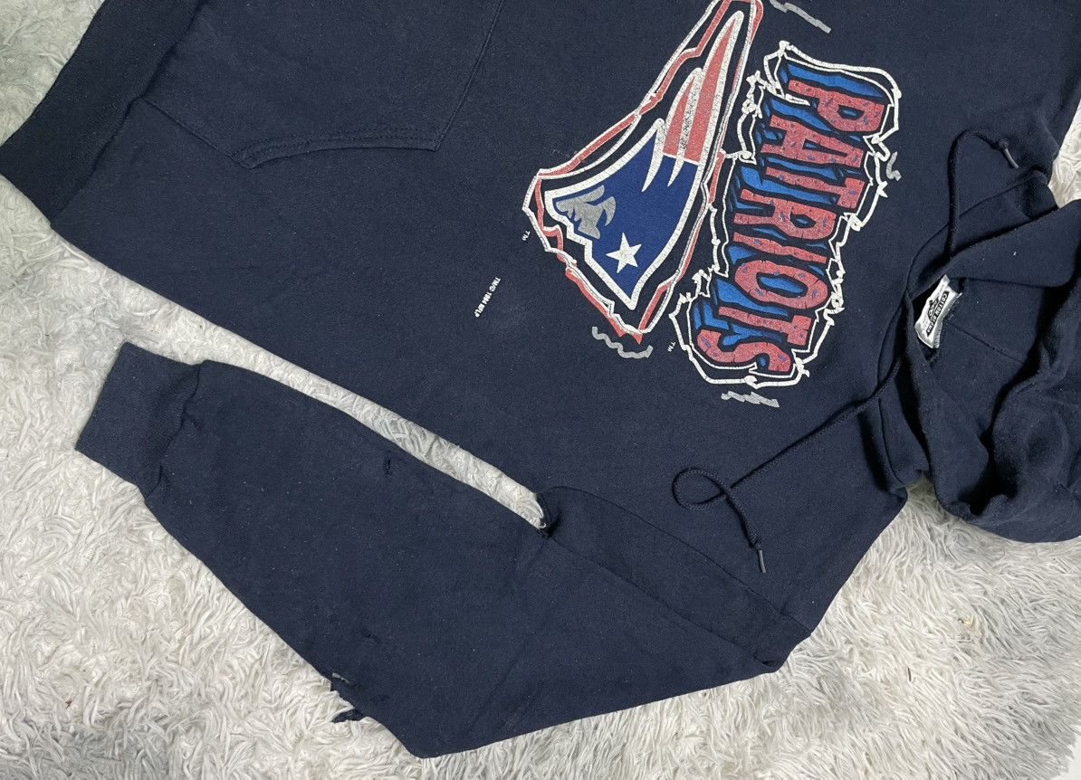 NFL 1994 NEW ENGLAND PATRIOTS HOODIE DISTRESSED Size US L / EU 52-54 / 3 - 3 Thumbnail
