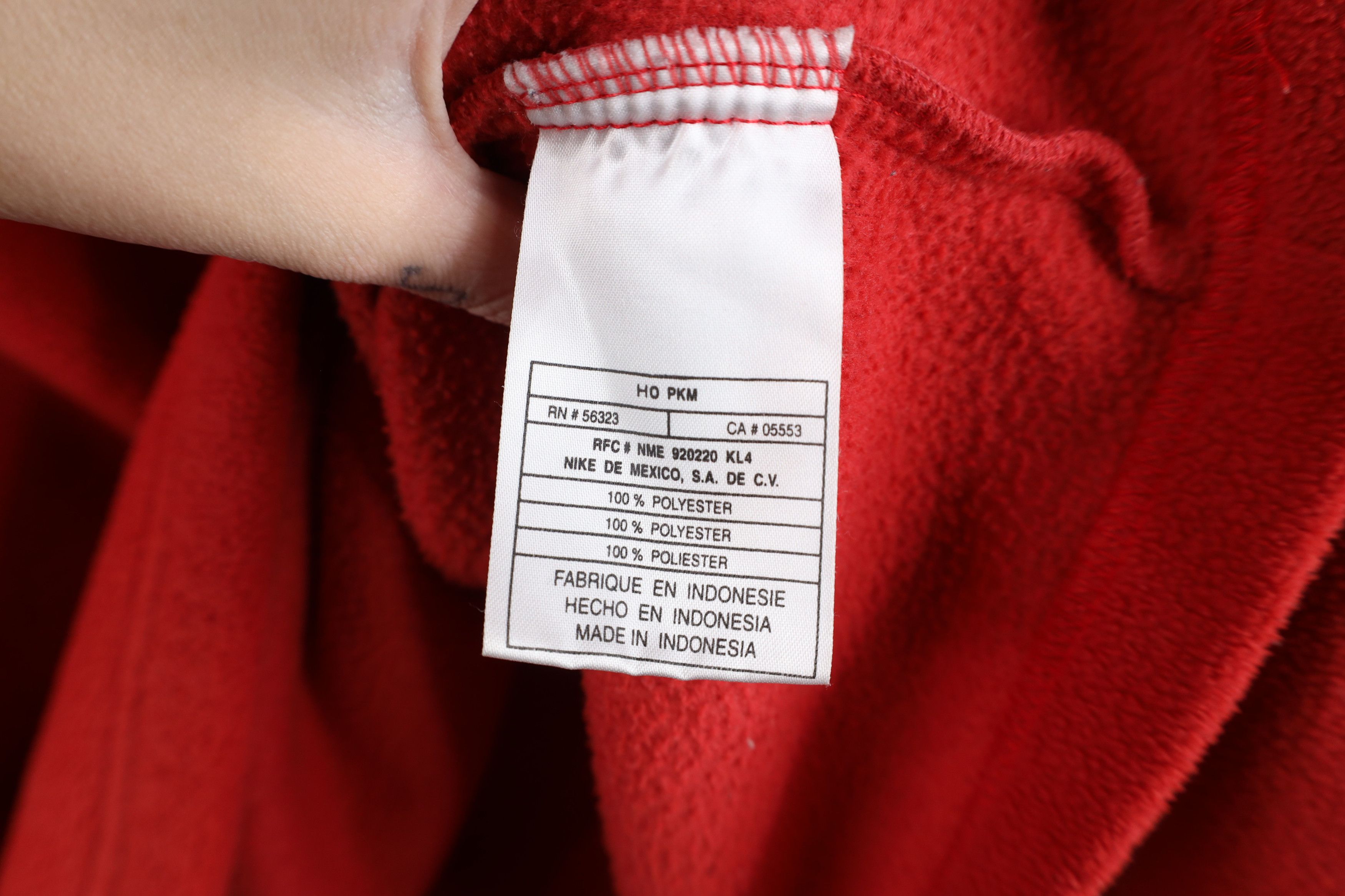 Nike Vintage Nike Travis Scott Center Swoosh Fleece Hoodie Red Size US XXL / EU 58 / 5 - 10 Thumbnail