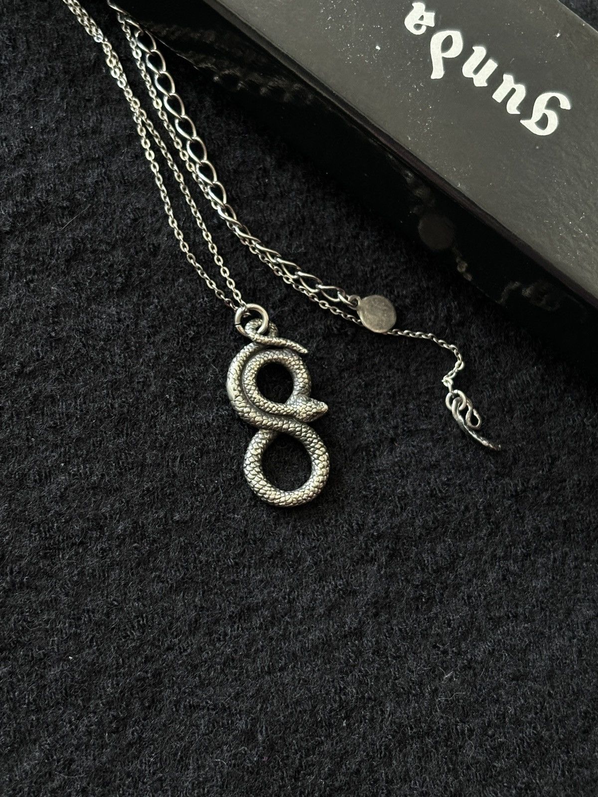 Japanese Brand Gunda “Snake&infinit” Silver Necklace Size ONE SIZE - 3 Thumbnail