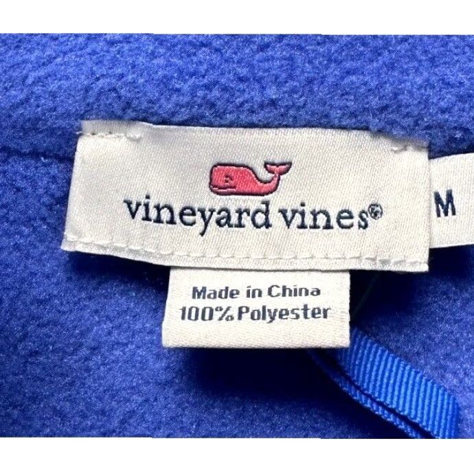Vineyard Vines Vineyard Vines Vest Adult Medium Blue Colorblock Full Zip Fleece Pocket Mens Size US M / EU 48-50 / 2 - 6 Thumbnail