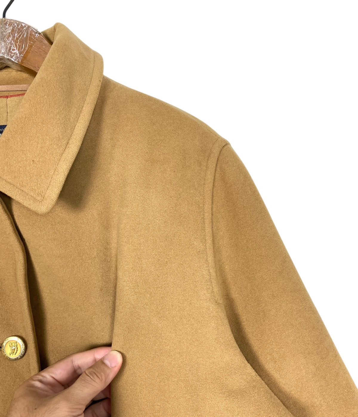 Burberry Rare‼️Vintage Burberrys’ Novacheck Wool Coat Size L / US 10 / IT 46 - 10 Thumbnail