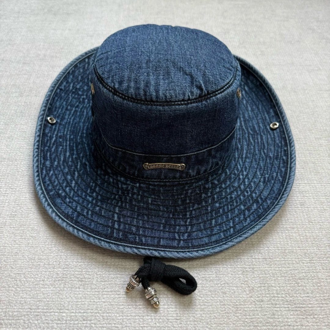 Chrome Hearts Chrome Hearts Bucket Denim Hat with Silver Buttons Size ONE SIZE - 1 Thumbnail